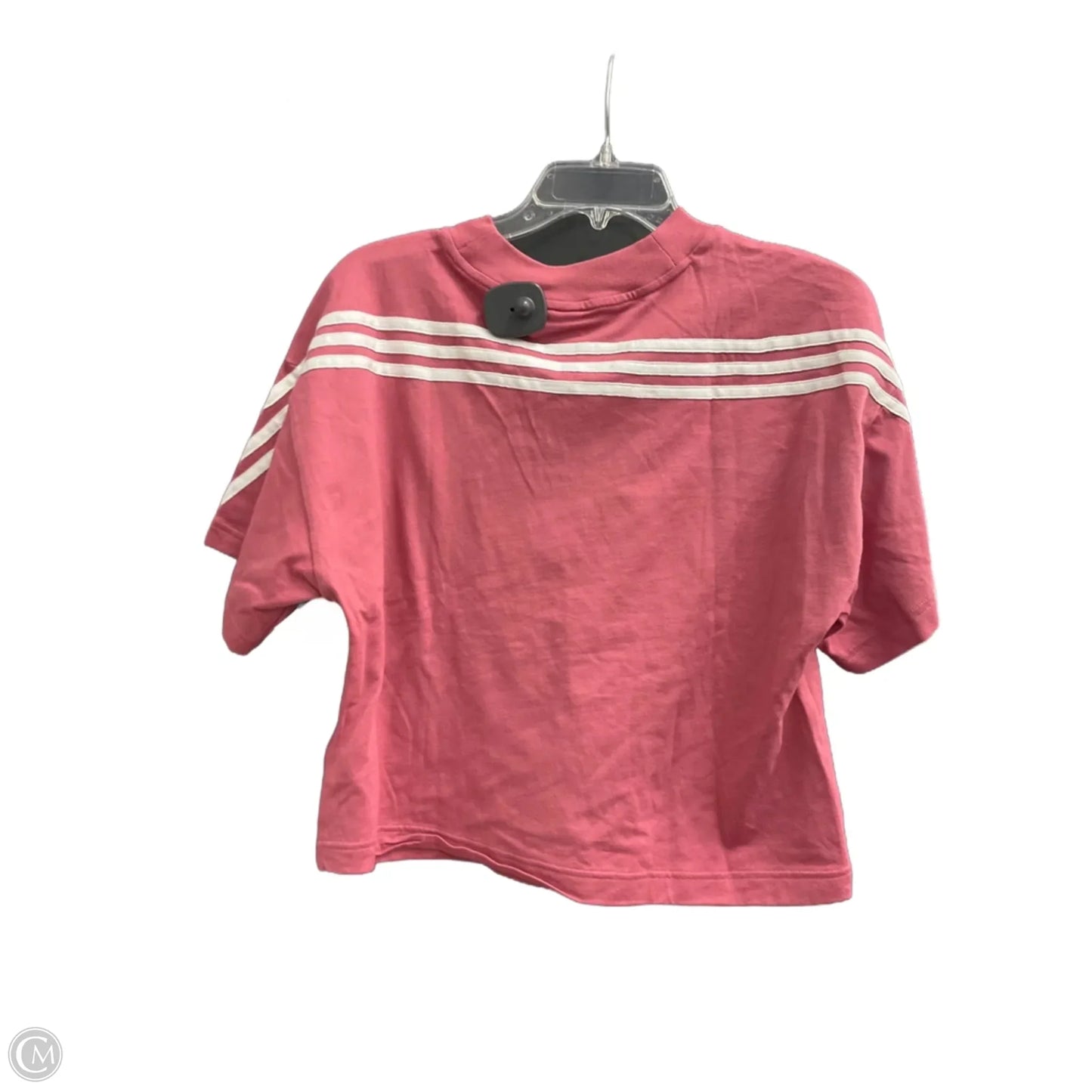 Athletic Top Short Sleeve By Adidas In Pink, Size: S