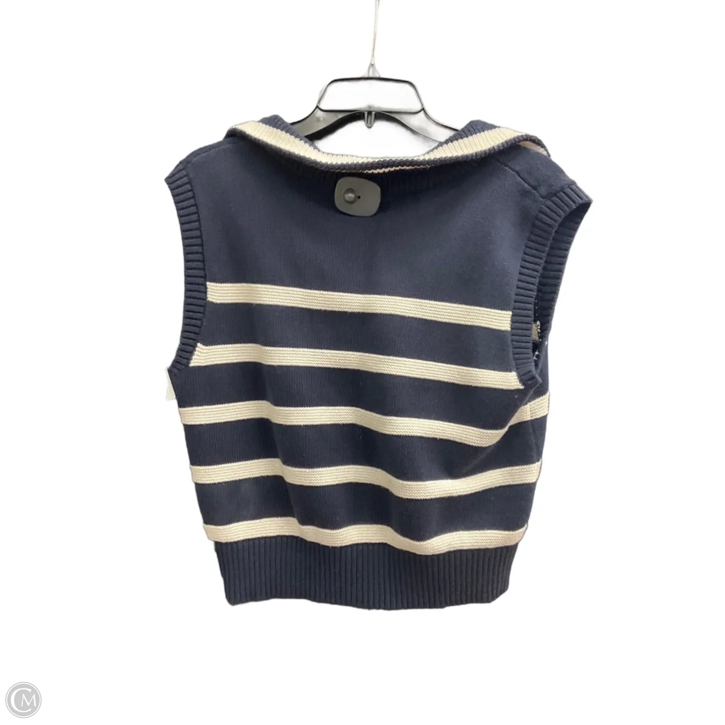 Vest Sweater By Talbots In Blue, Size: S