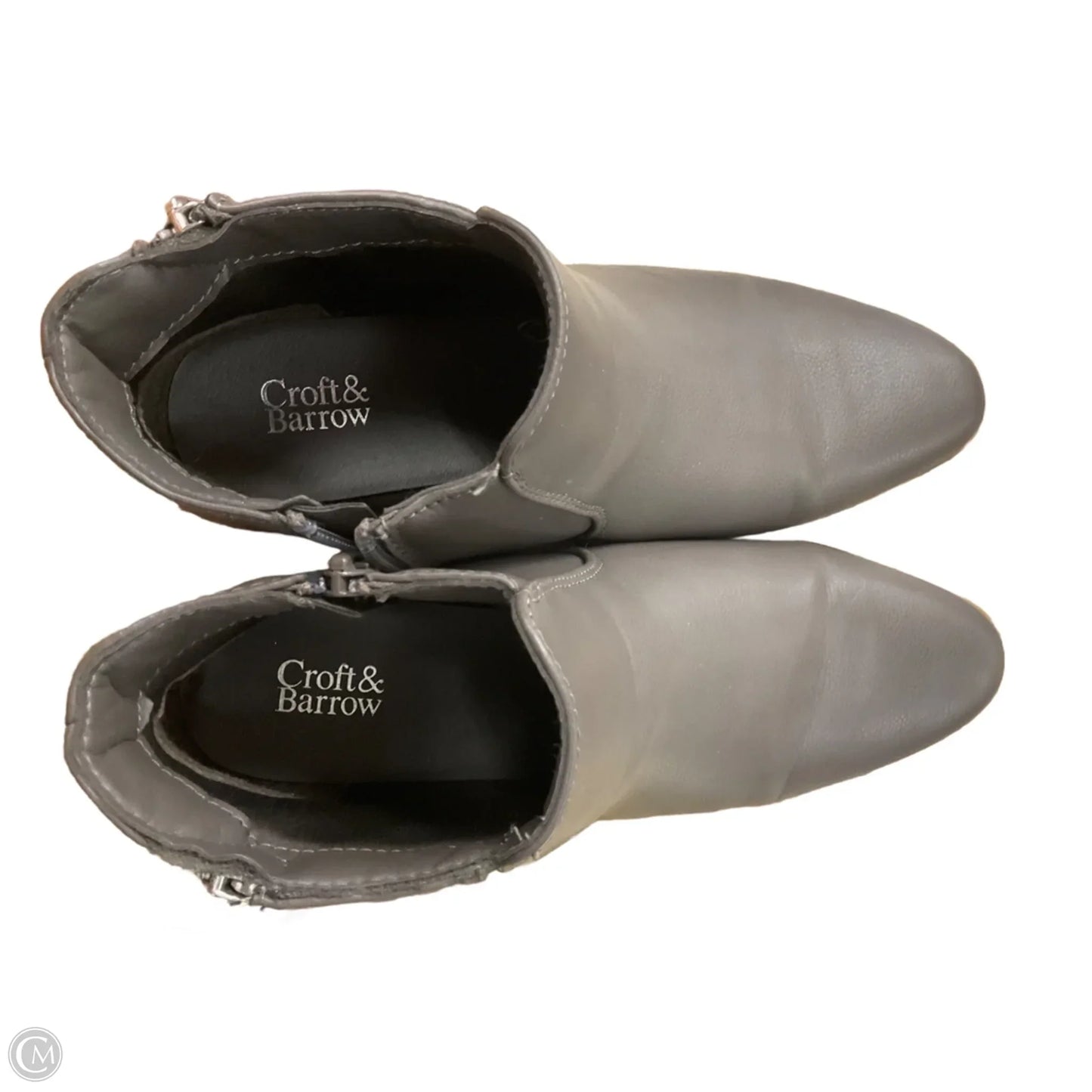 Boots Ankle Flats By Croft And Barrow In Grey, Size: 8