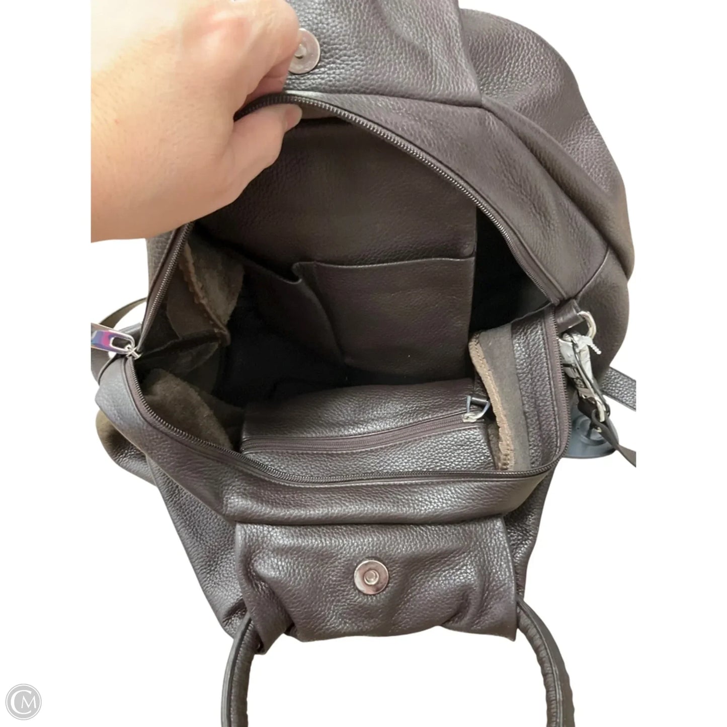 Crossbody Designer By Lafayette 148, Size: Large