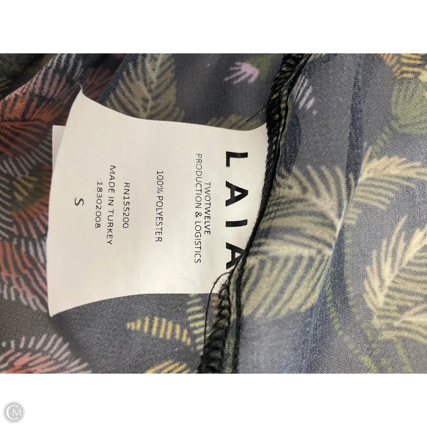 Blouse Long Sleeve By Cmb In Floral Print, Size: S