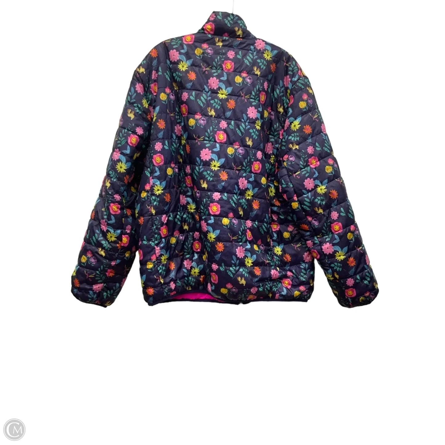 Coat Puffer & Quilted By Disney In Pink & Purple, Size: Xl
