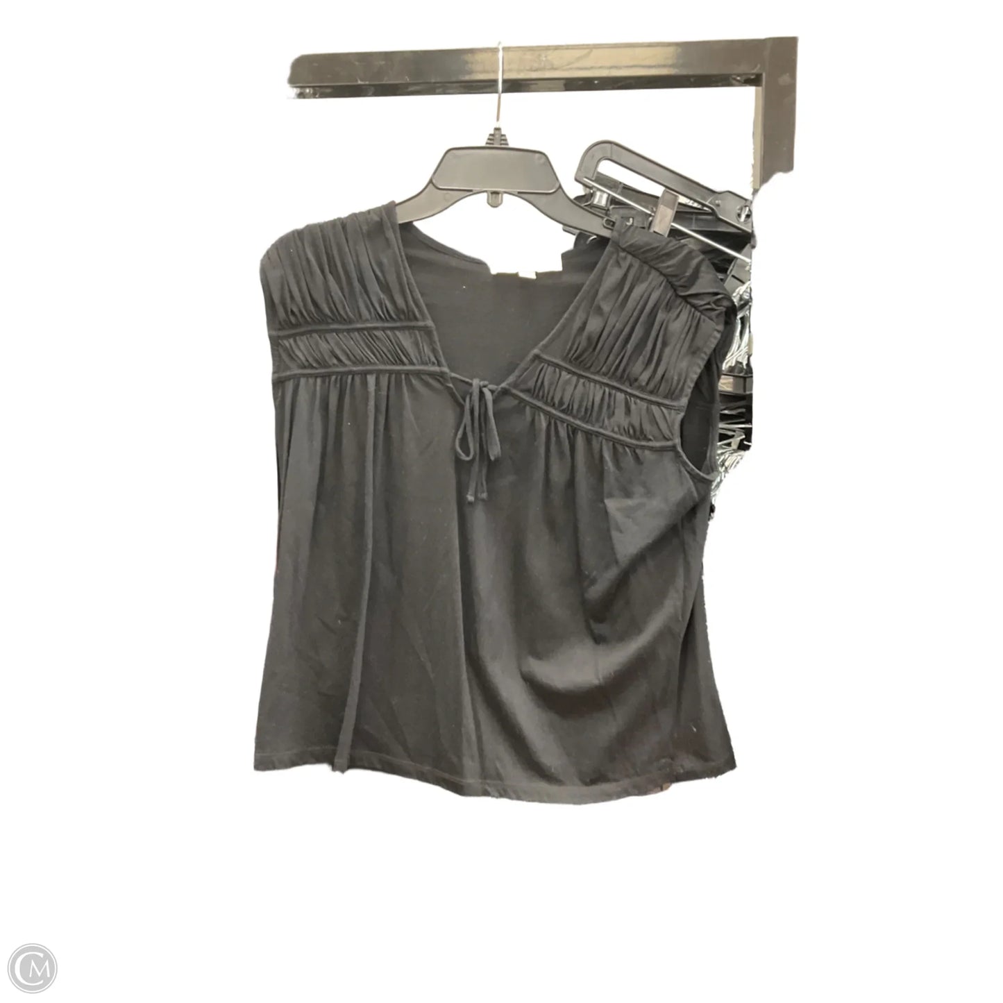 Top Sleeveless By Loft In Black, Size: 14