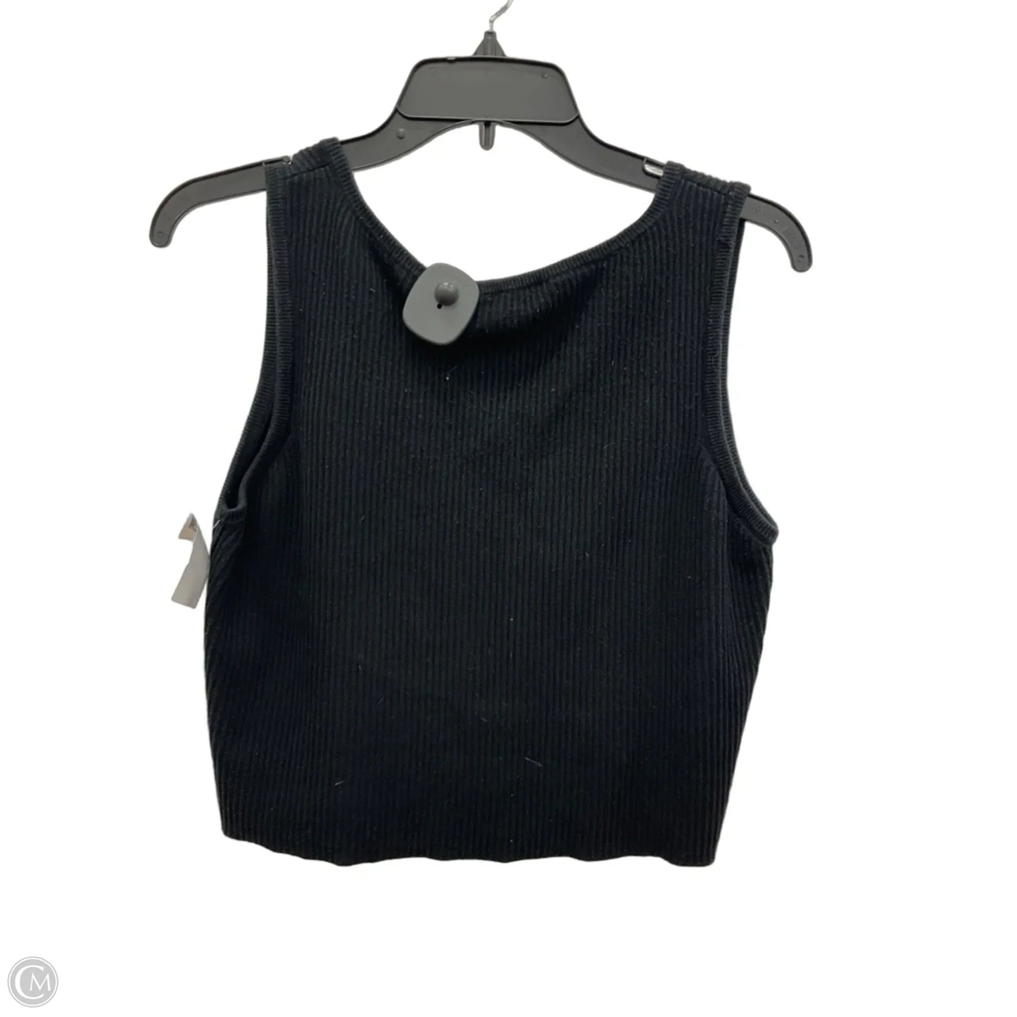 Top Sleeveless By Frame In Black, Size: L