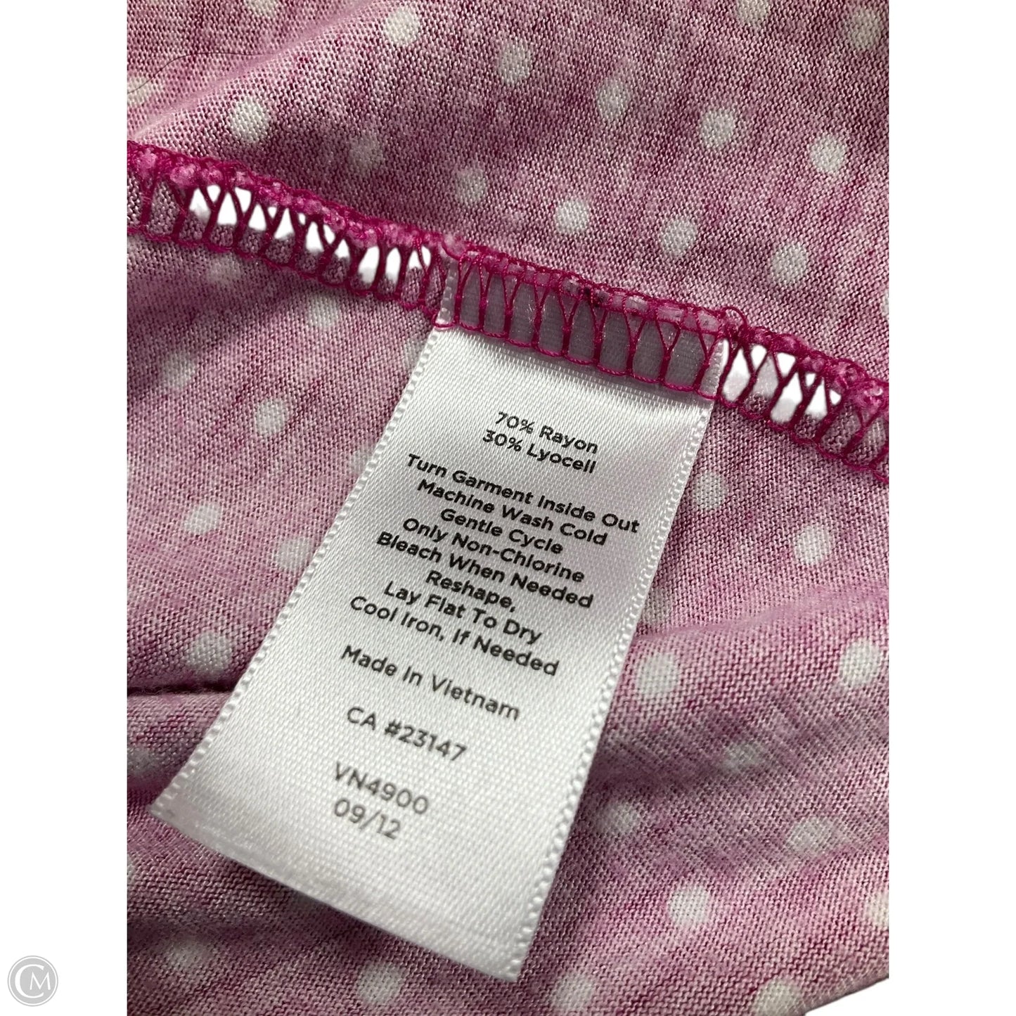 Top 3/4 Sleeve By Talbots In Pink, Size: 2x