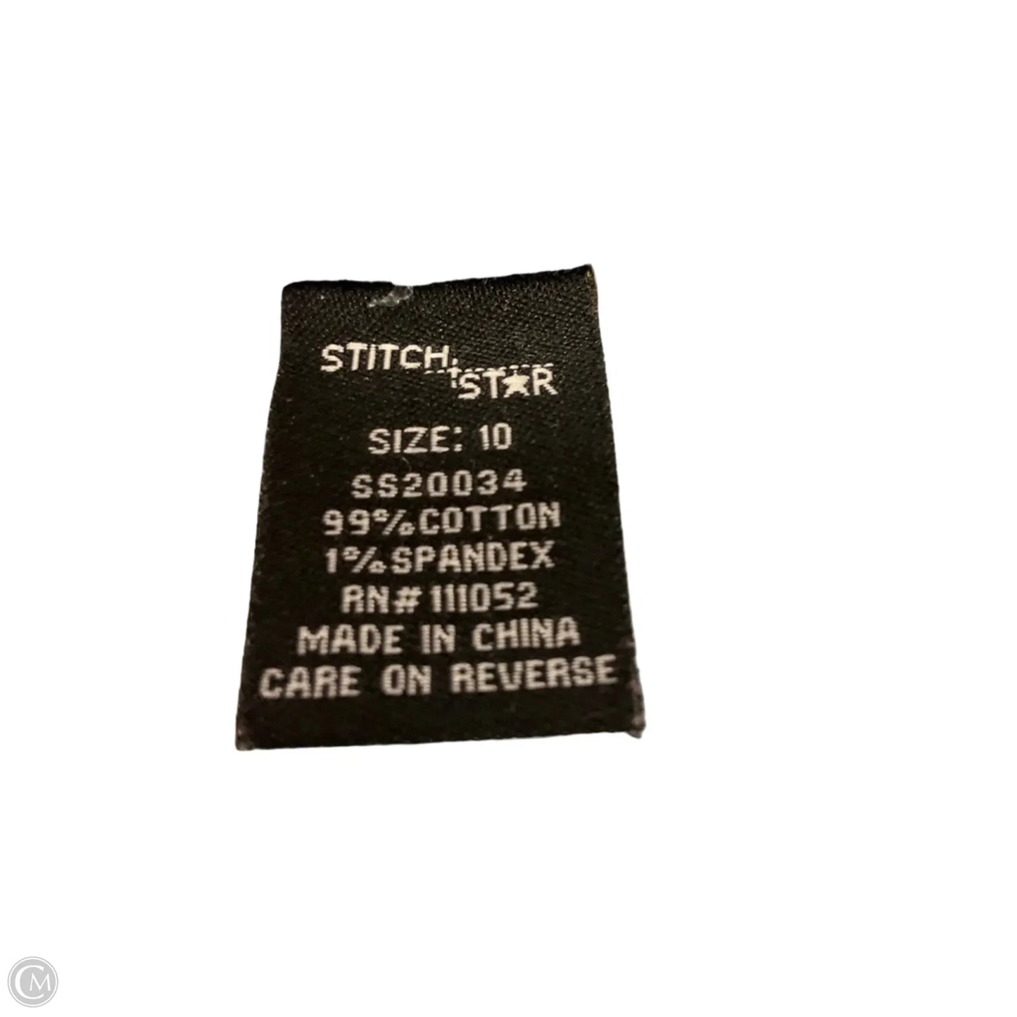 Jeans Straight By Stitch Star In Blue Denim, Size: 10