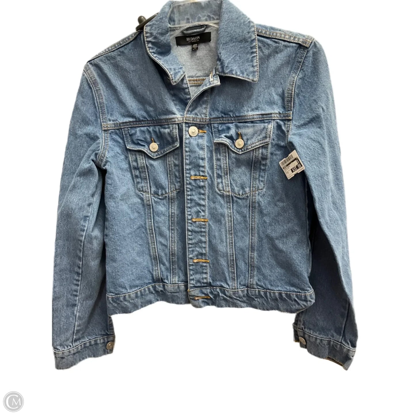 Jacket Denim By Hudson In Blue Denim, Size: M