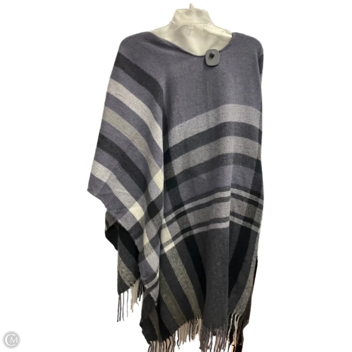 Shawl By Banana Republic In Blue & Grey, Size: Osfm