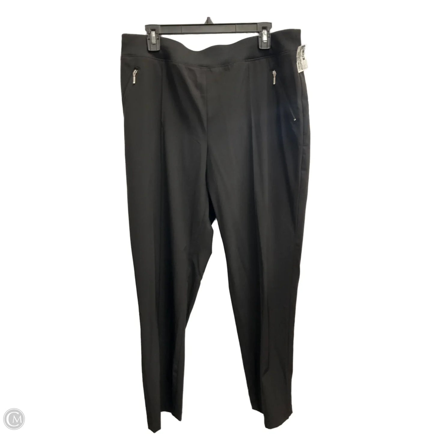 Athletic Pants By Zenergy By Chicos In Black, Size: L