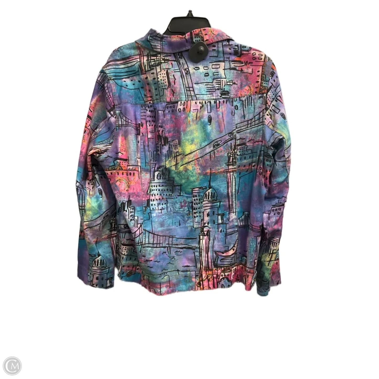Jacket Other By Additions By Chicos In Blue & Purple, Size: Xl
