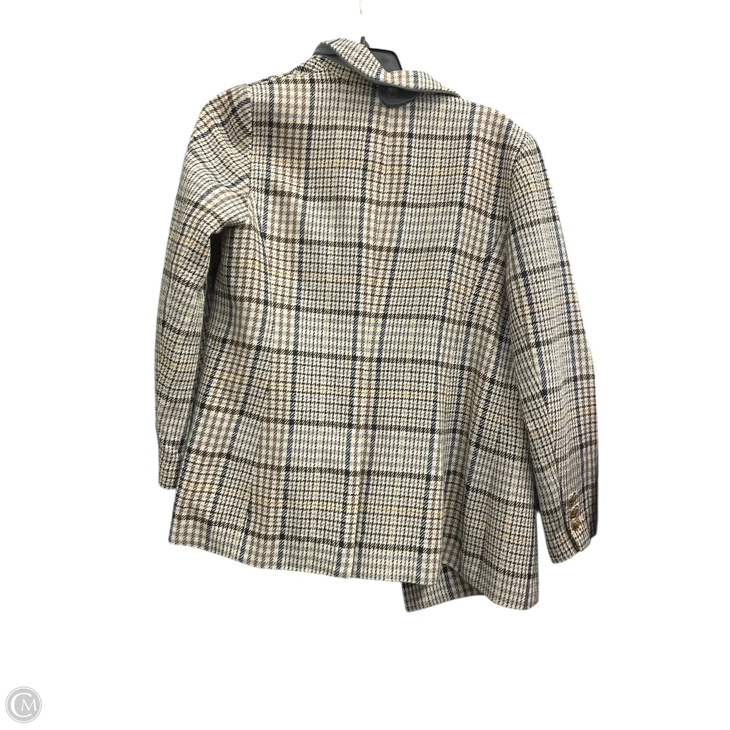 Blazer By Talbots In Blue & Brown, Size: 10p