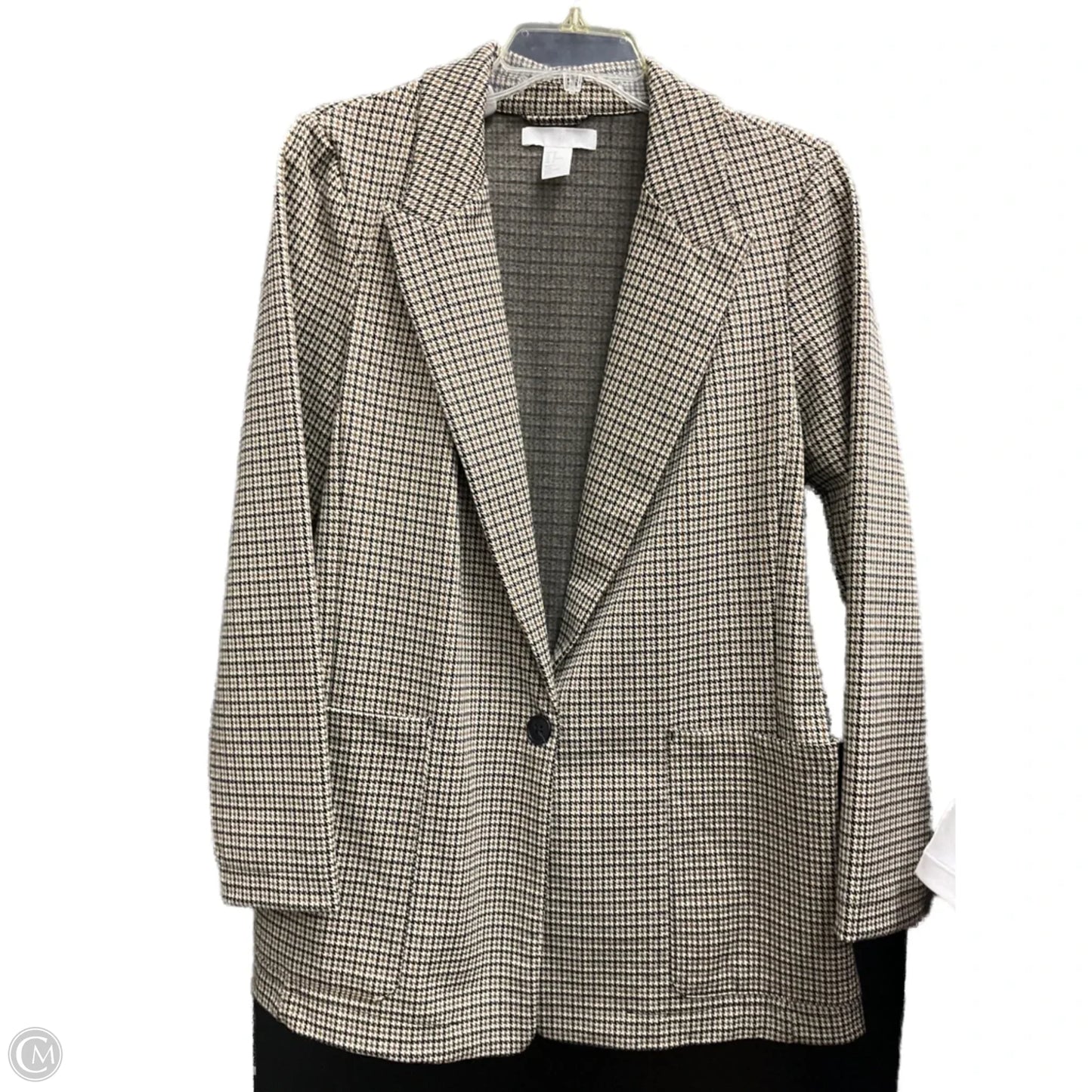 Blazer By H&m In Black & Brown, Size: 10