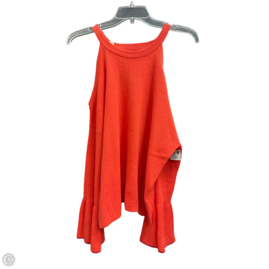 Top Long Sleeve By Anthropologie In Orange, Size: M