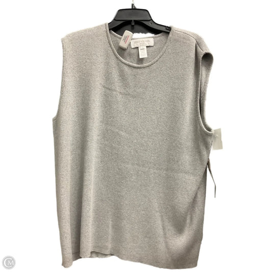 Vest Sweater By Jones New York In Grey, Size: 3x