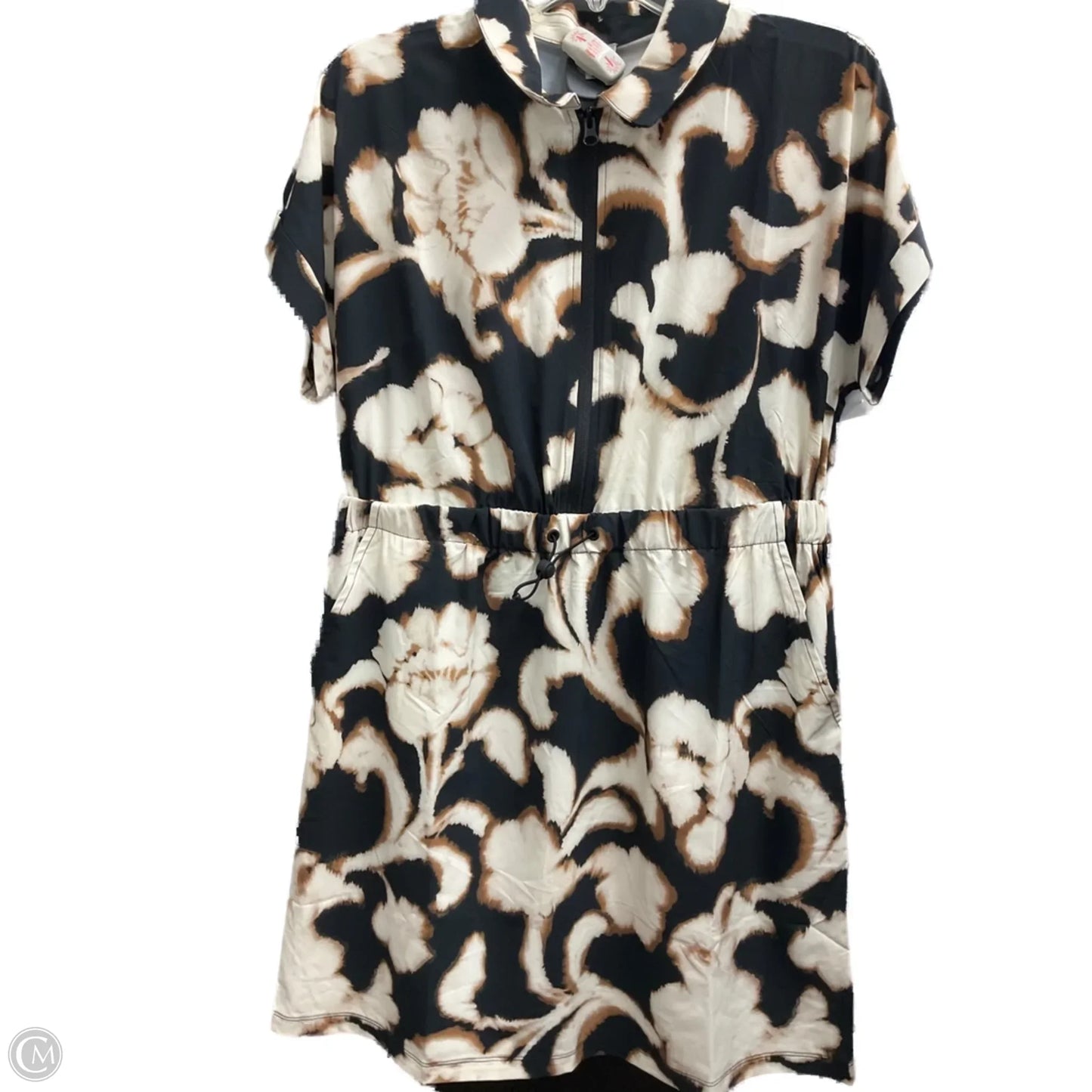 Athletic Dress By Talbots In Black & Cream, Size: Mp