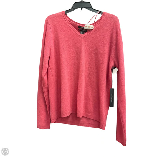 Sweater Cashmere By Tahari In Pink, Size: Xl