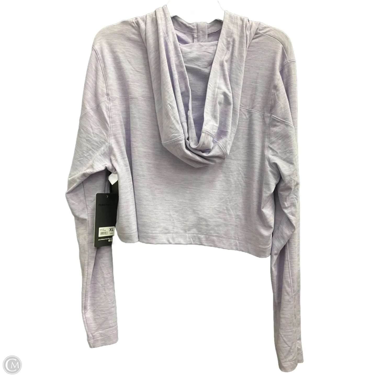 Athletic Top Long Sleeve Hoodie By 90 Degrees By Reflex In Purple, Size: Xl