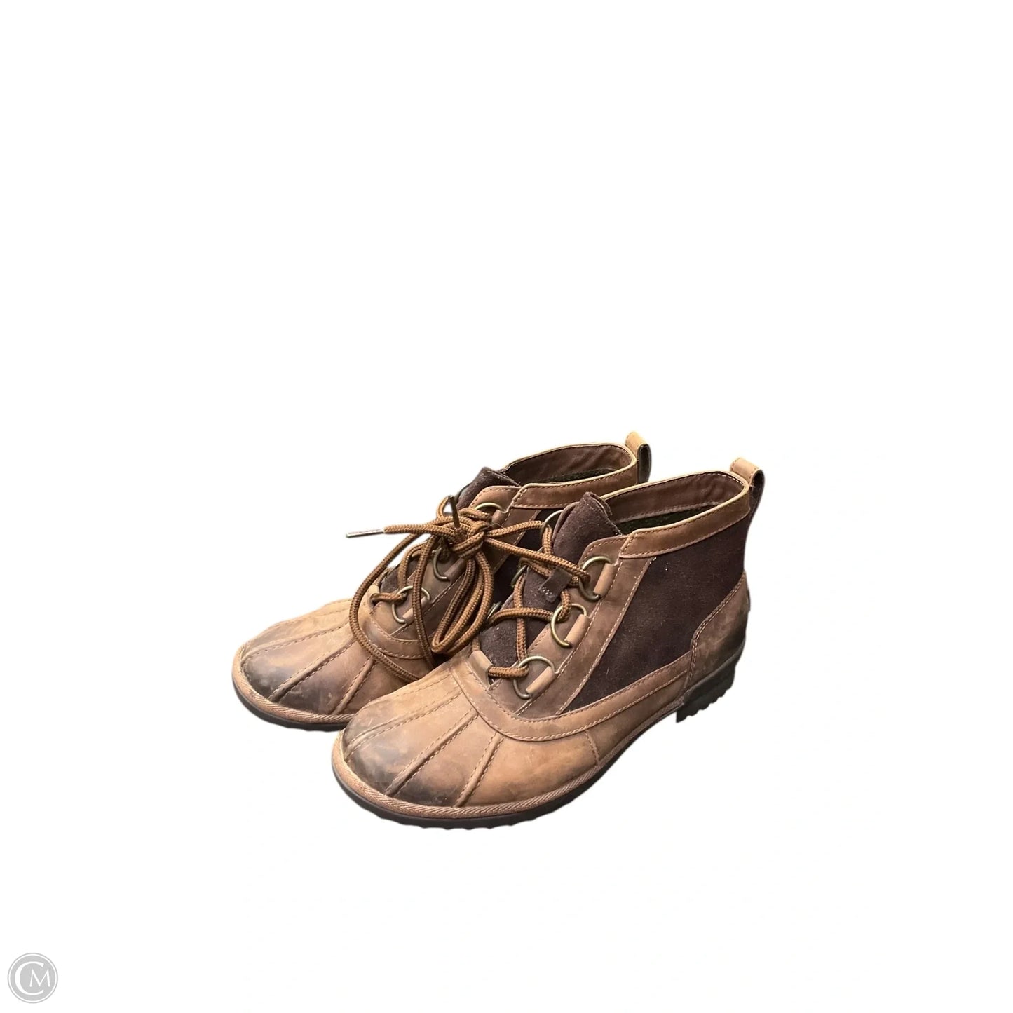 Boots Designer By Ugg In Brown, Size: 8