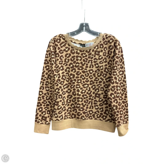 Top Long Sleeve By Talbots In Animal Print, Size: Xs