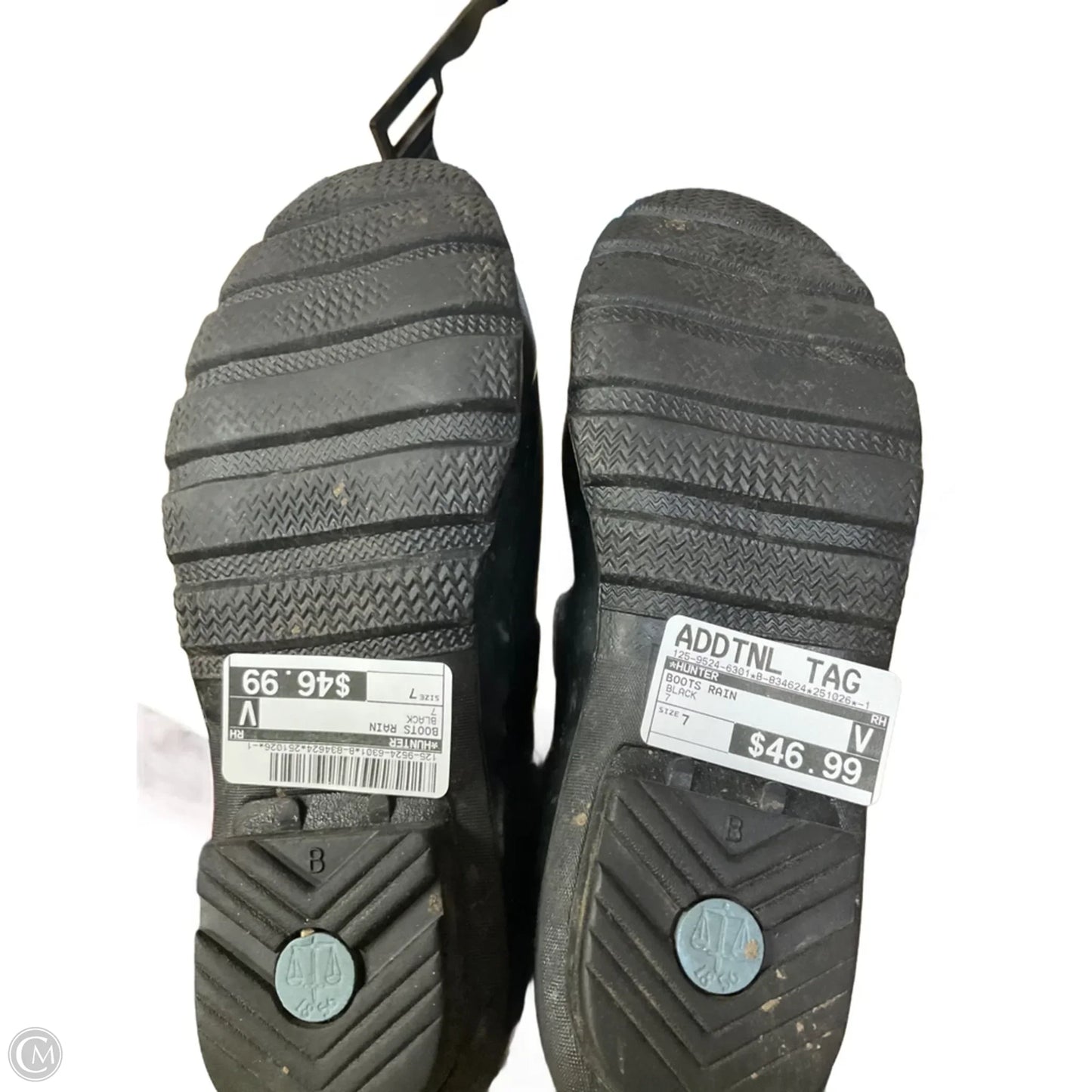 Boots Rain By Hunter In Black, Size: 7