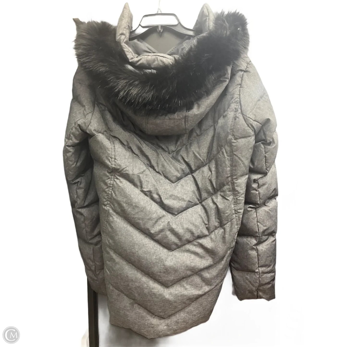 Coat Puffer & Quilted By Lands End In Grey, Size: Xl