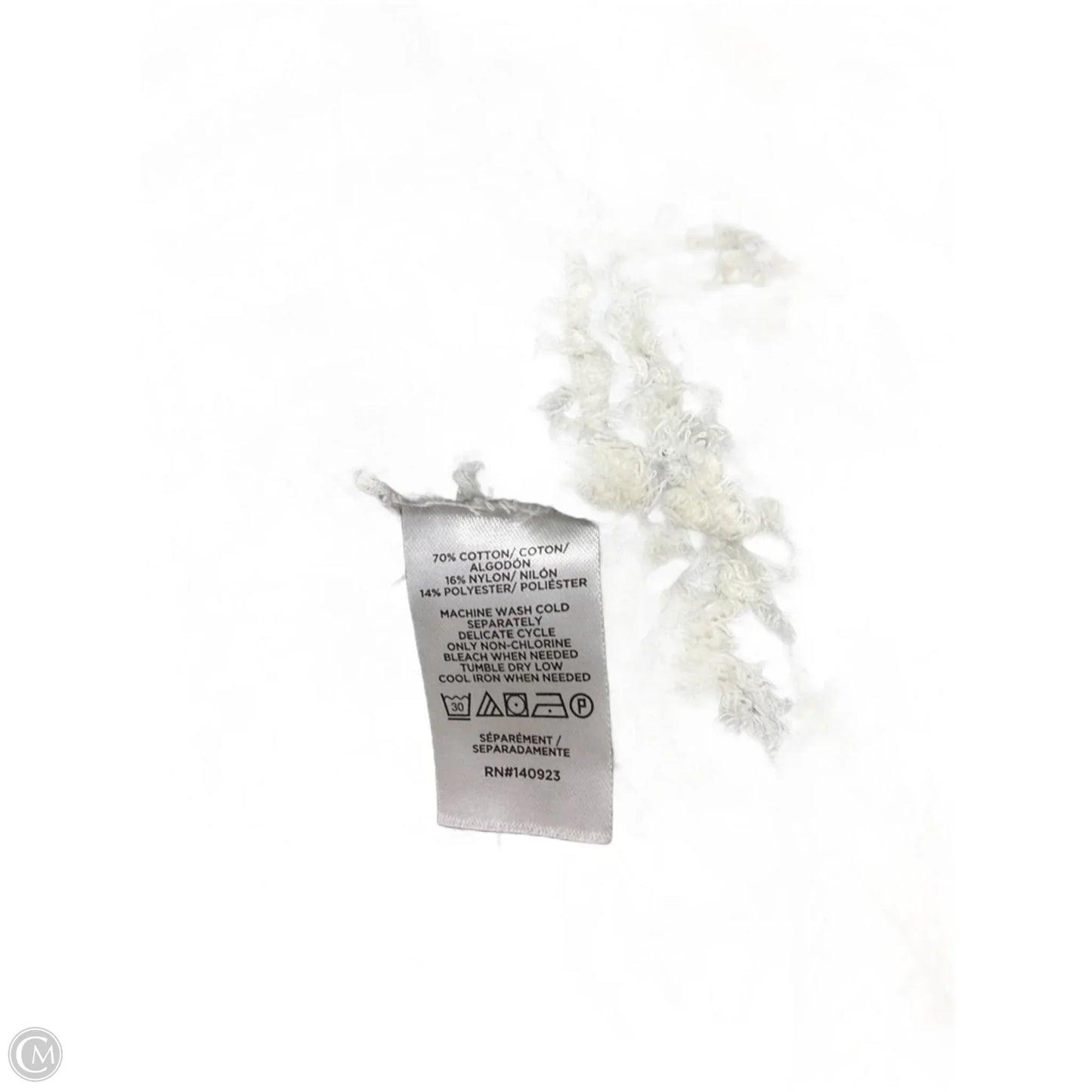 Top Long Sleeve By Loft In Black & White, Size: L