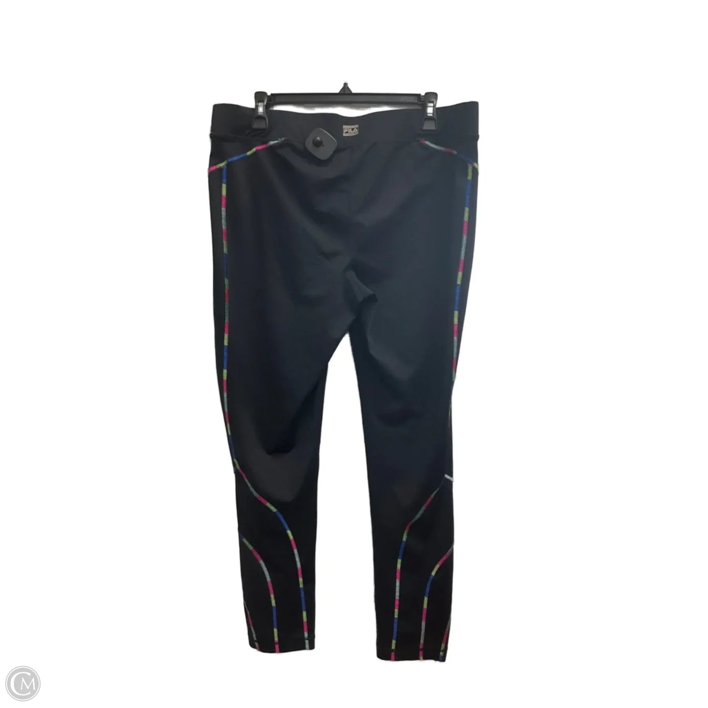 Athletic Leggings By Fila In Black, Size: Xl