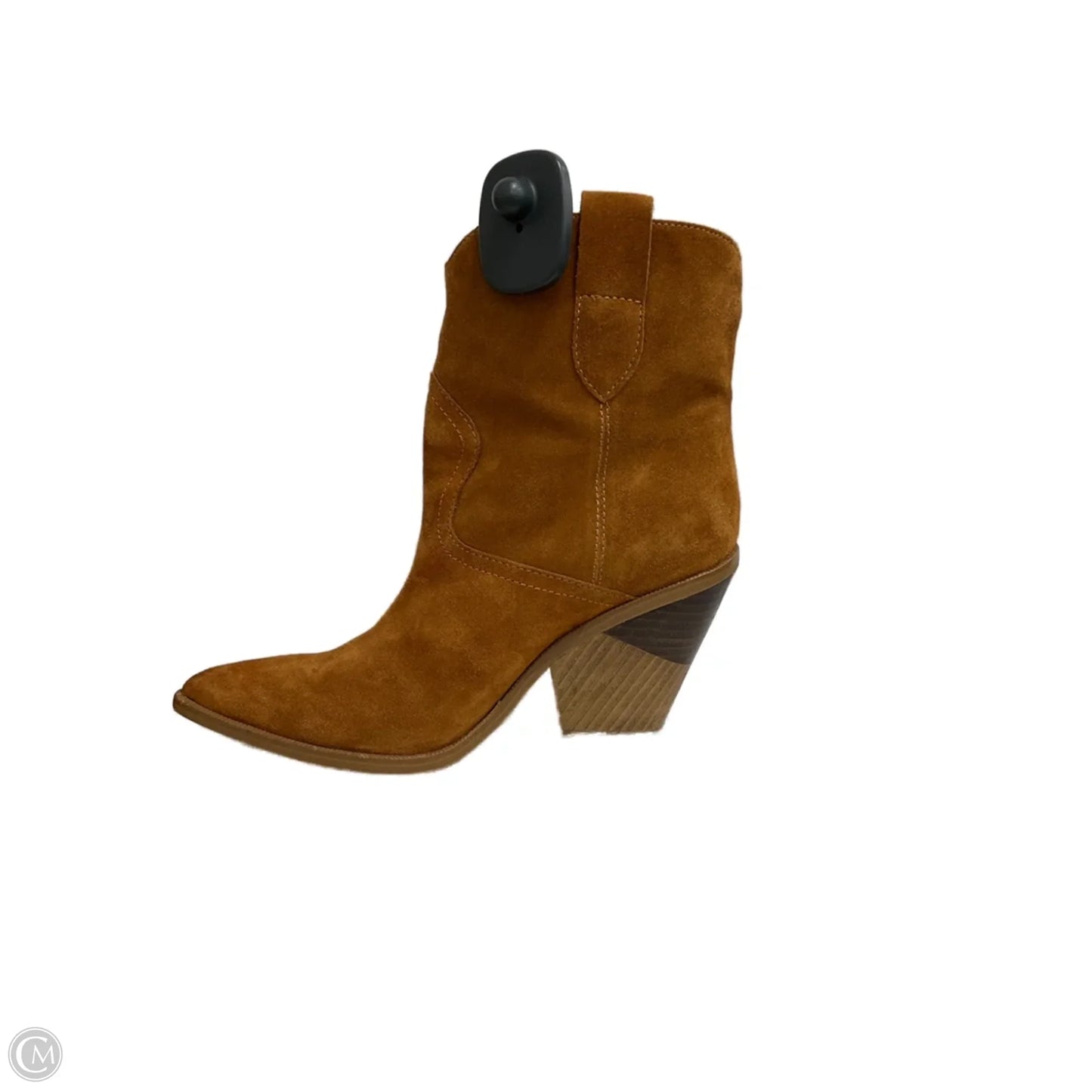 Boots Ankle Heels By Marc Fisher In Brown, Size: 7