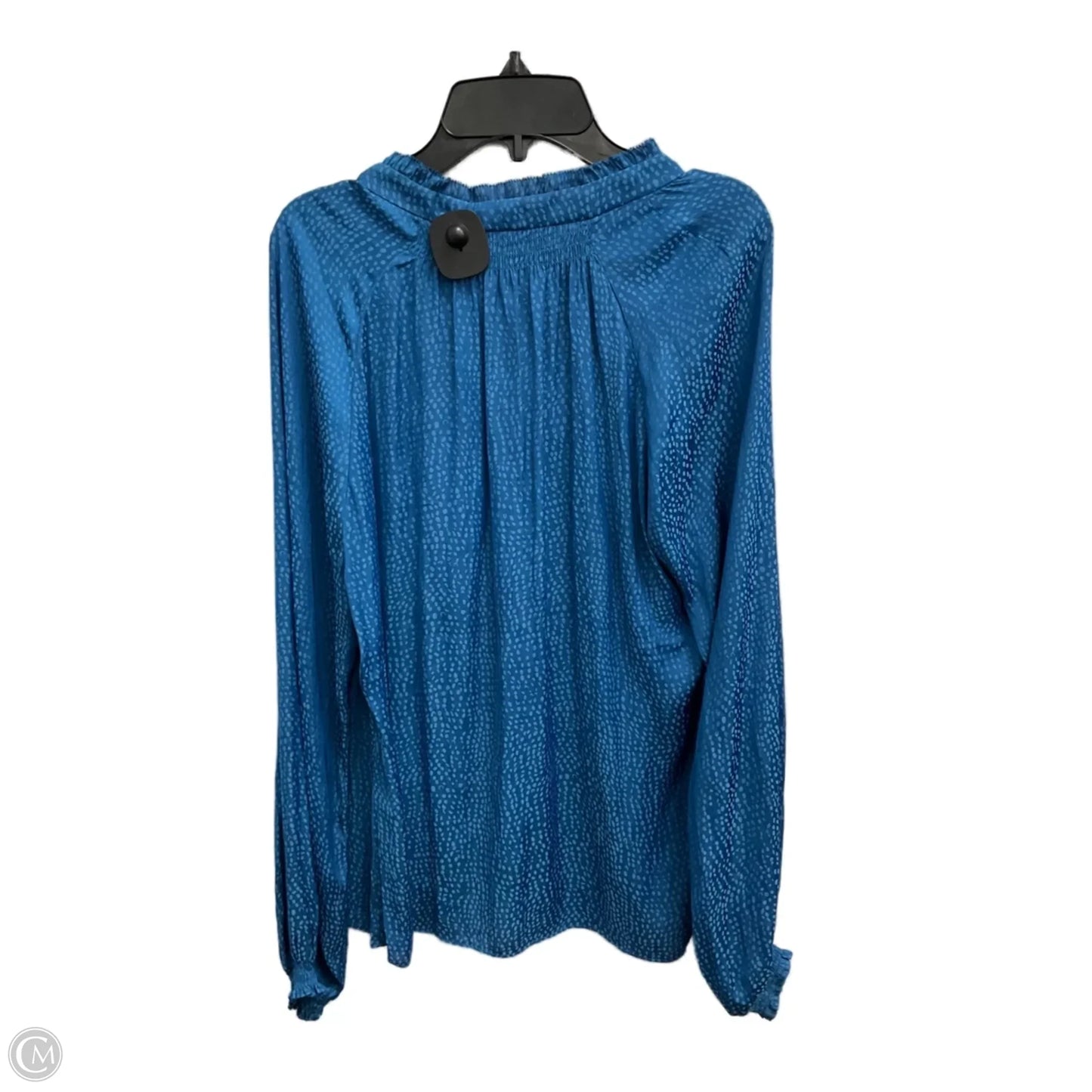 Blouse Long Sleeve By White House Black Market In Blue, Size: M