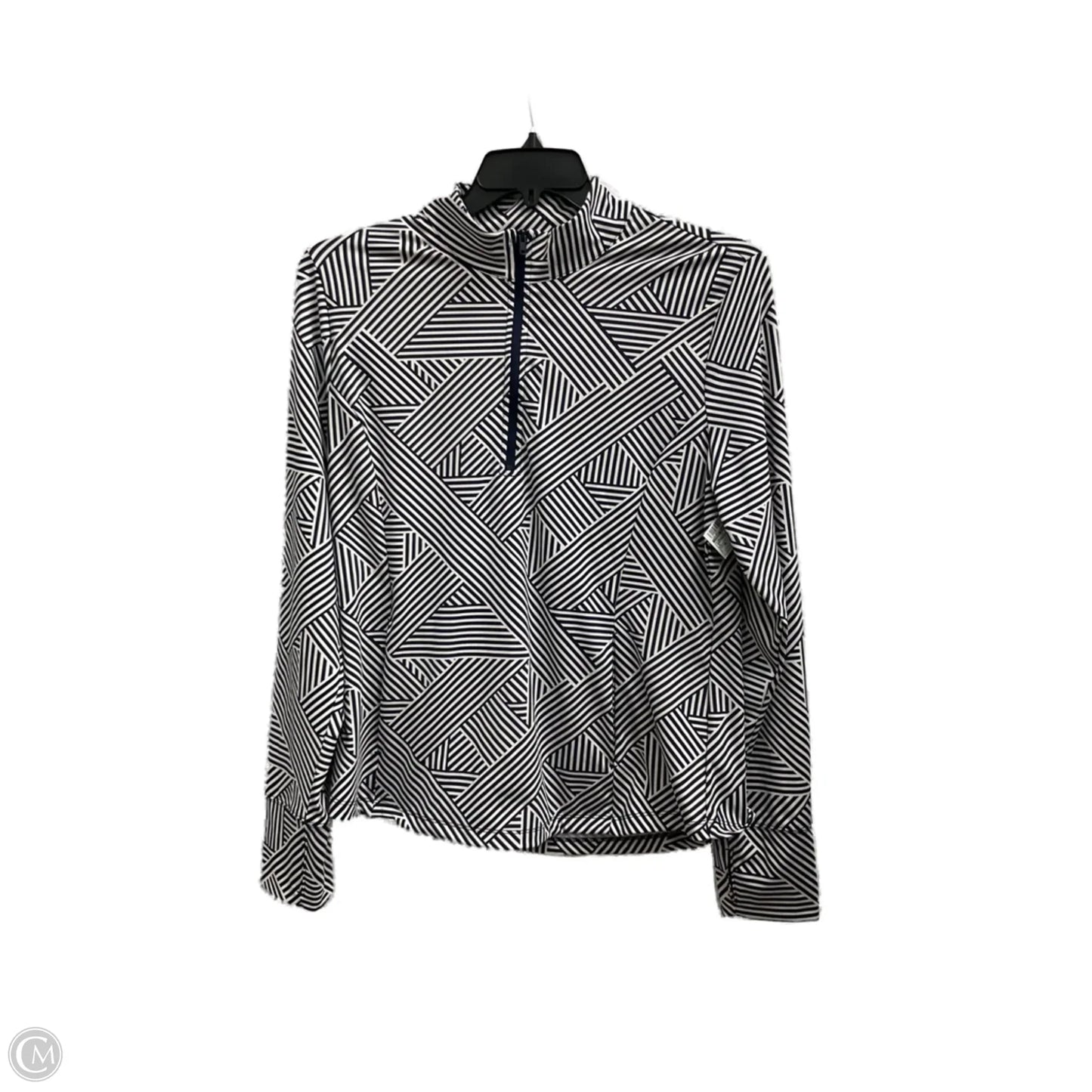 Athletic Top Long Sleeve Collar By Tommy Bahama In Striped Pattern, Size: Xl