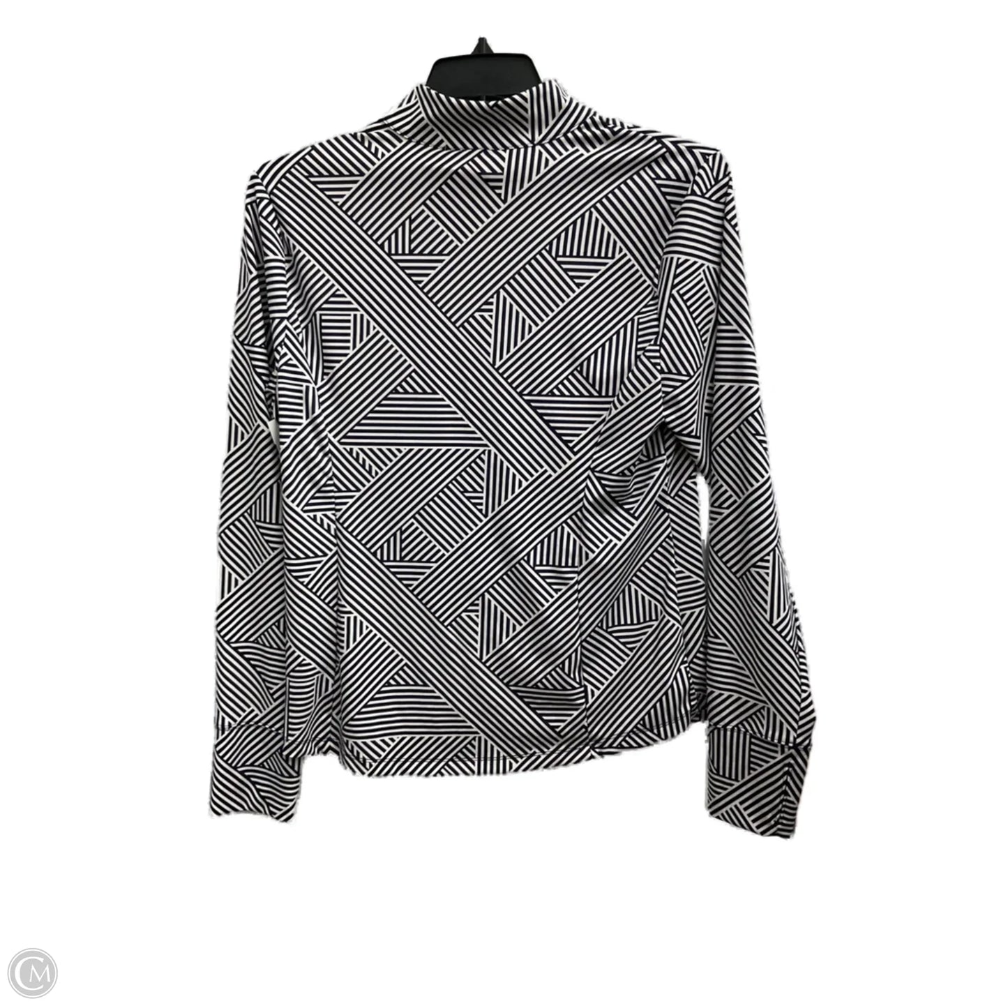 Athletic Top Long Sleeve Collar By Tommy Bahama In Striped Pattern, Size: Xl