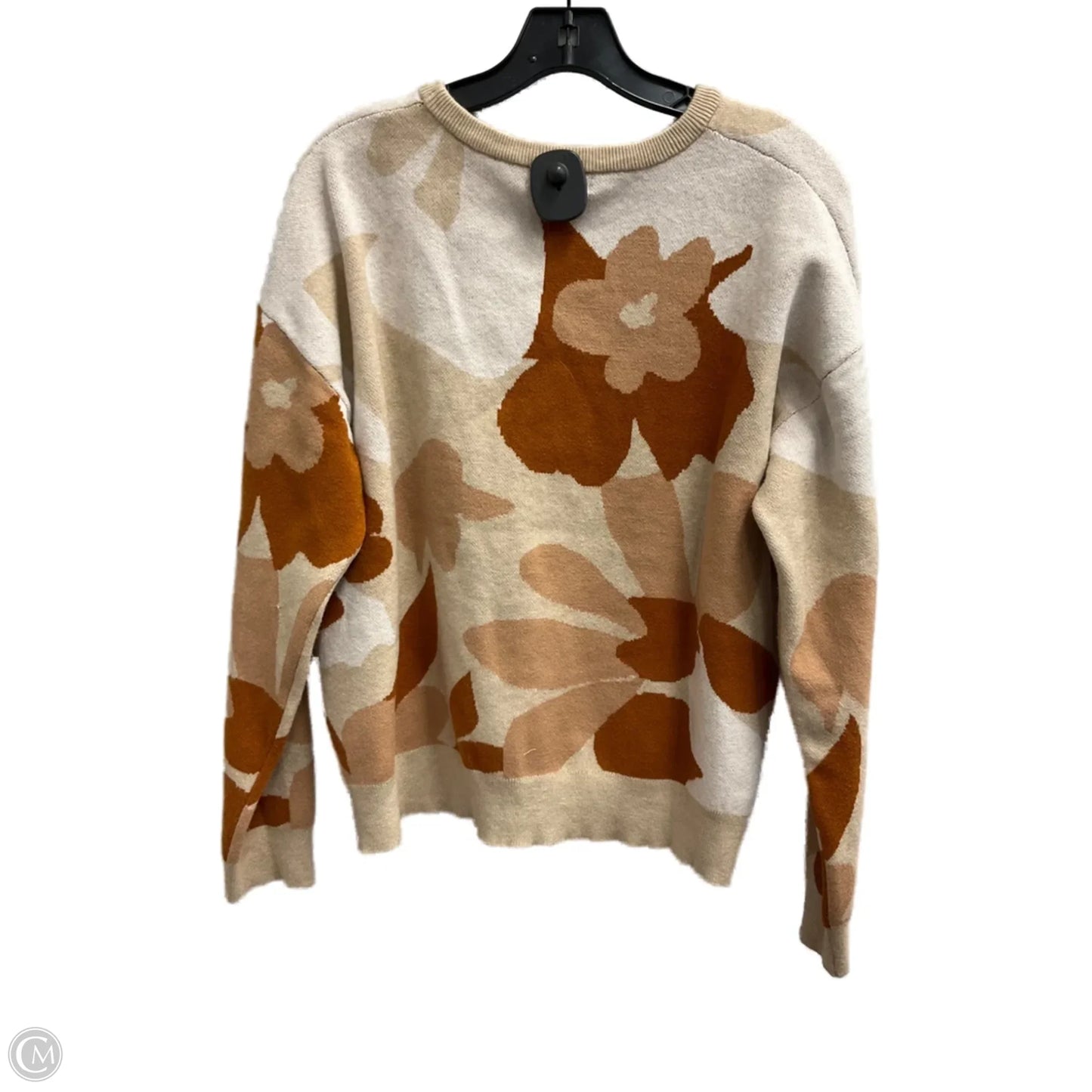 Sweater By Cynthia Rowley In Brown & Tan, Size: Xl