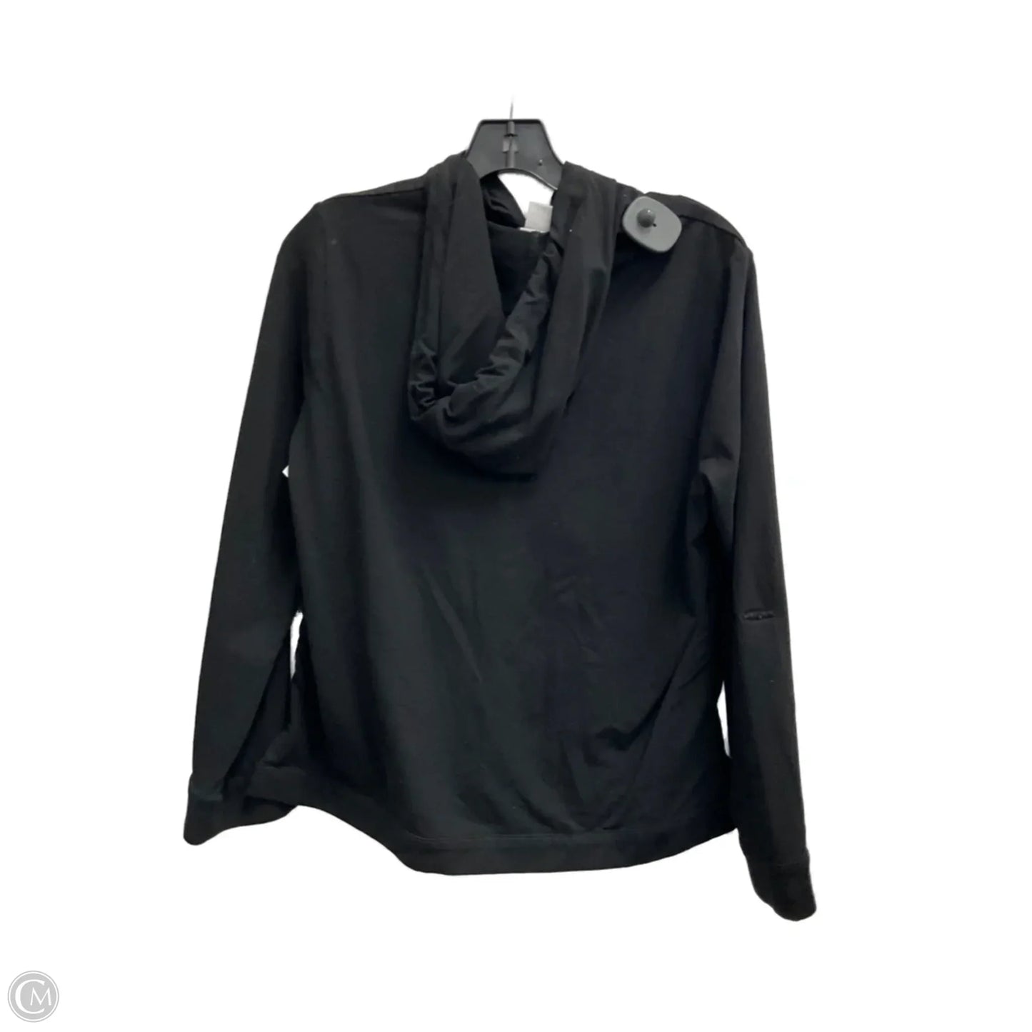 Sweatshirt Hoodie By Chicos In Black, Size: M