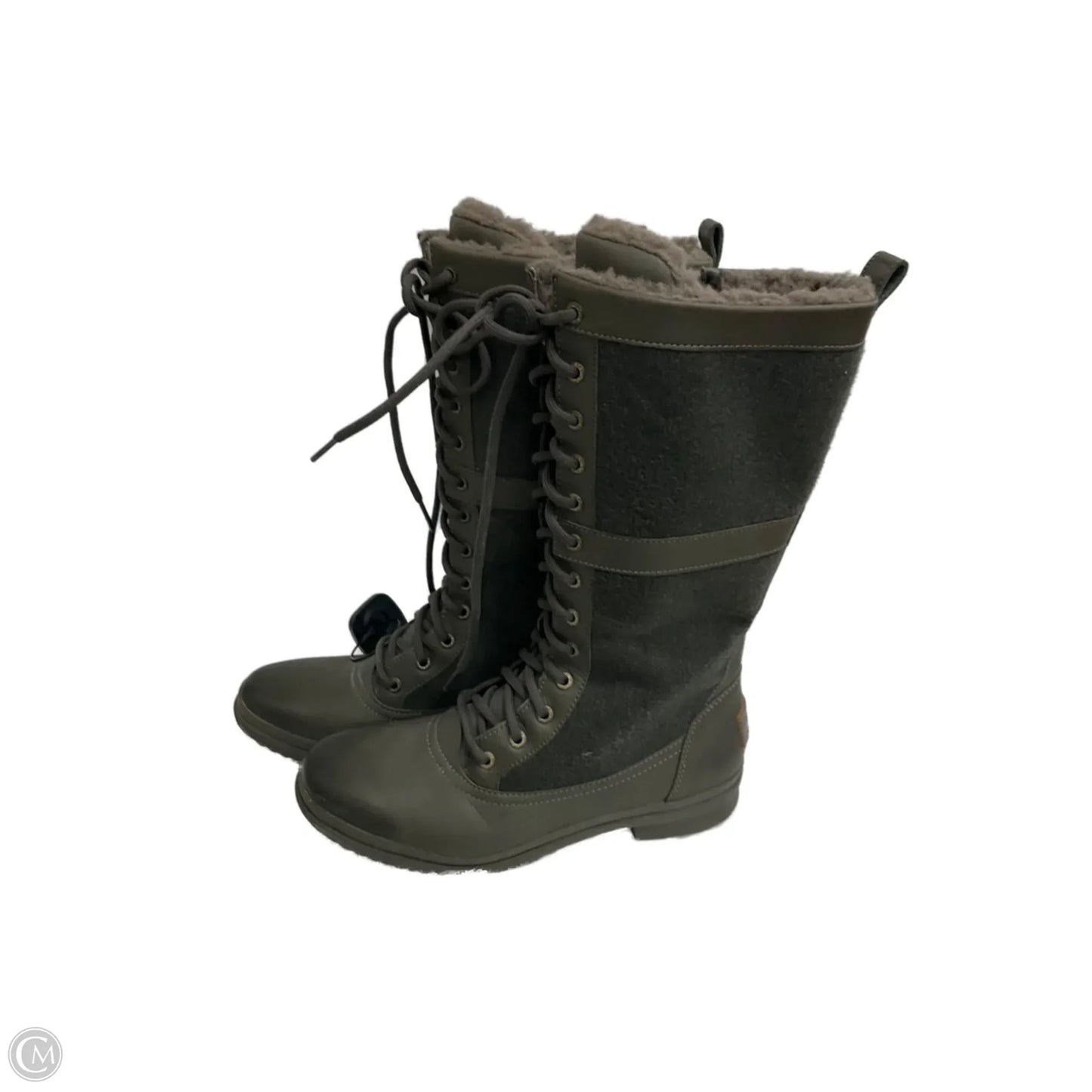 Boots Designer By Ugg In Green, Size: 8