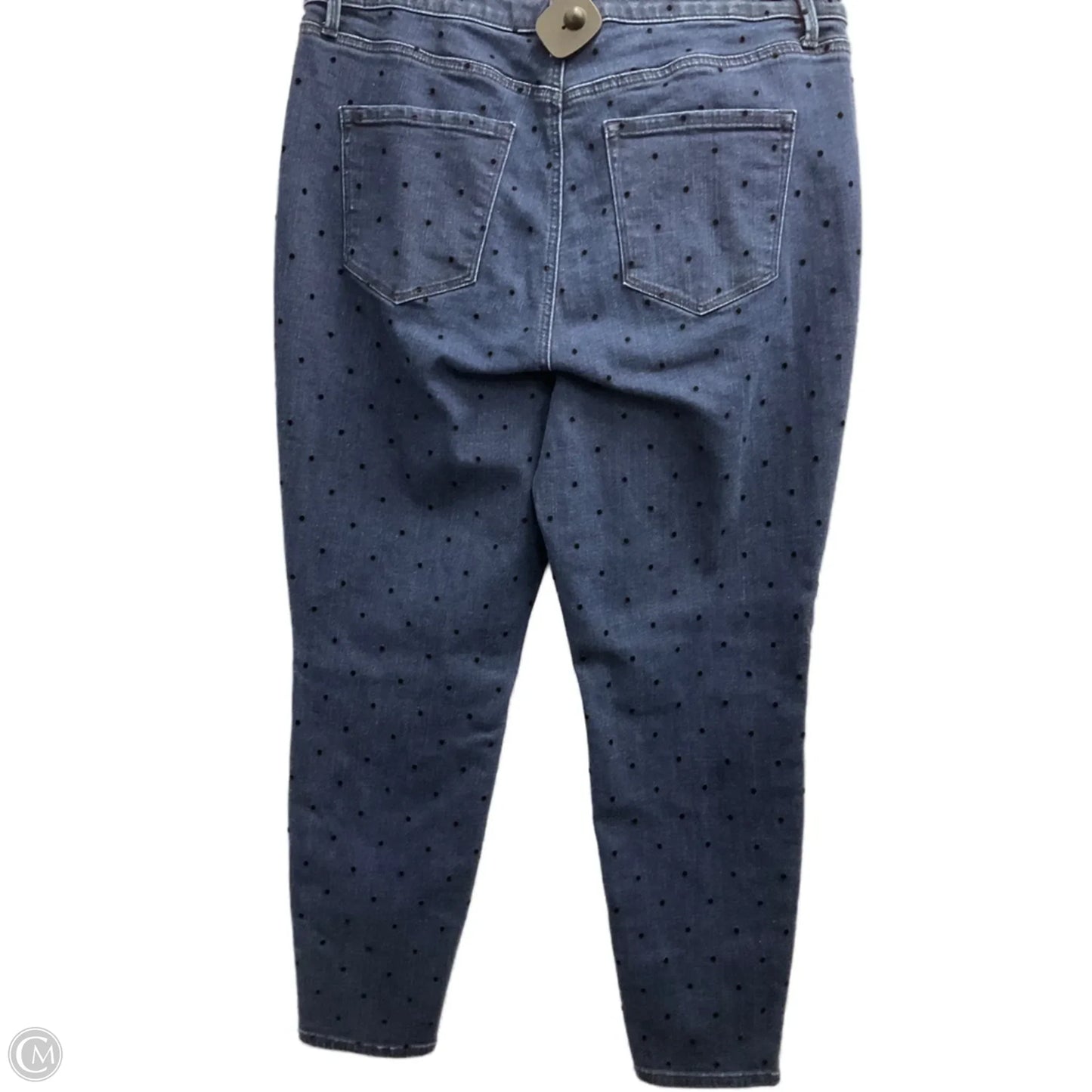 Jeans Straight By Talbots In Blue Denim, Size: 16