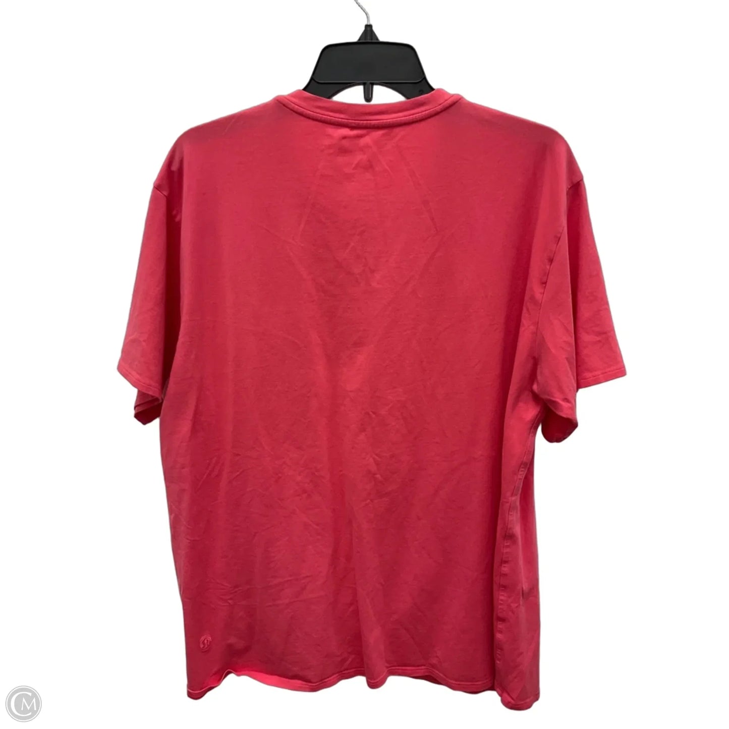 Athletic Top Short Sleeve By Lululemon In Plaid Pattern, Size: L