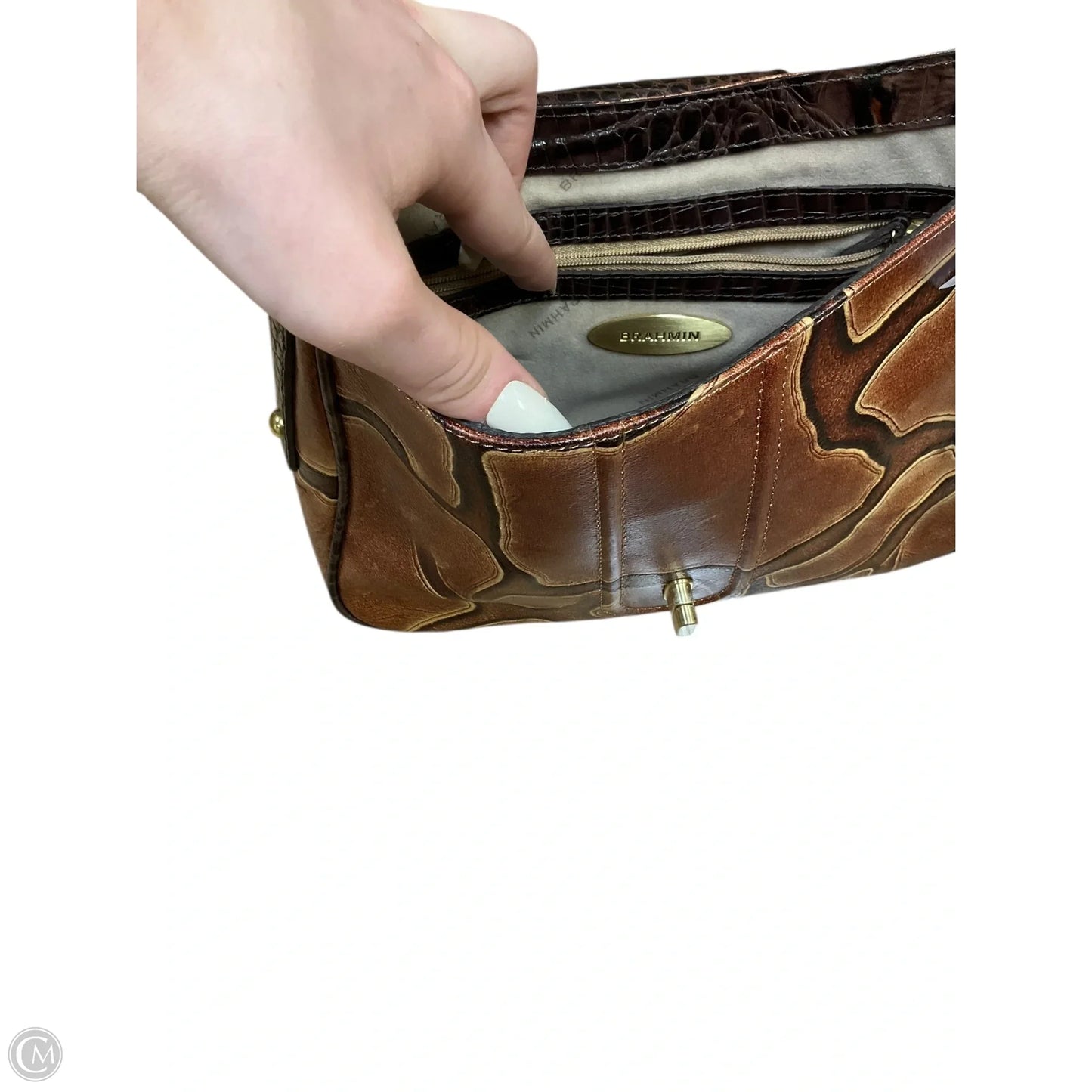 Crossbody Designer By Brahmin, Size: Medium