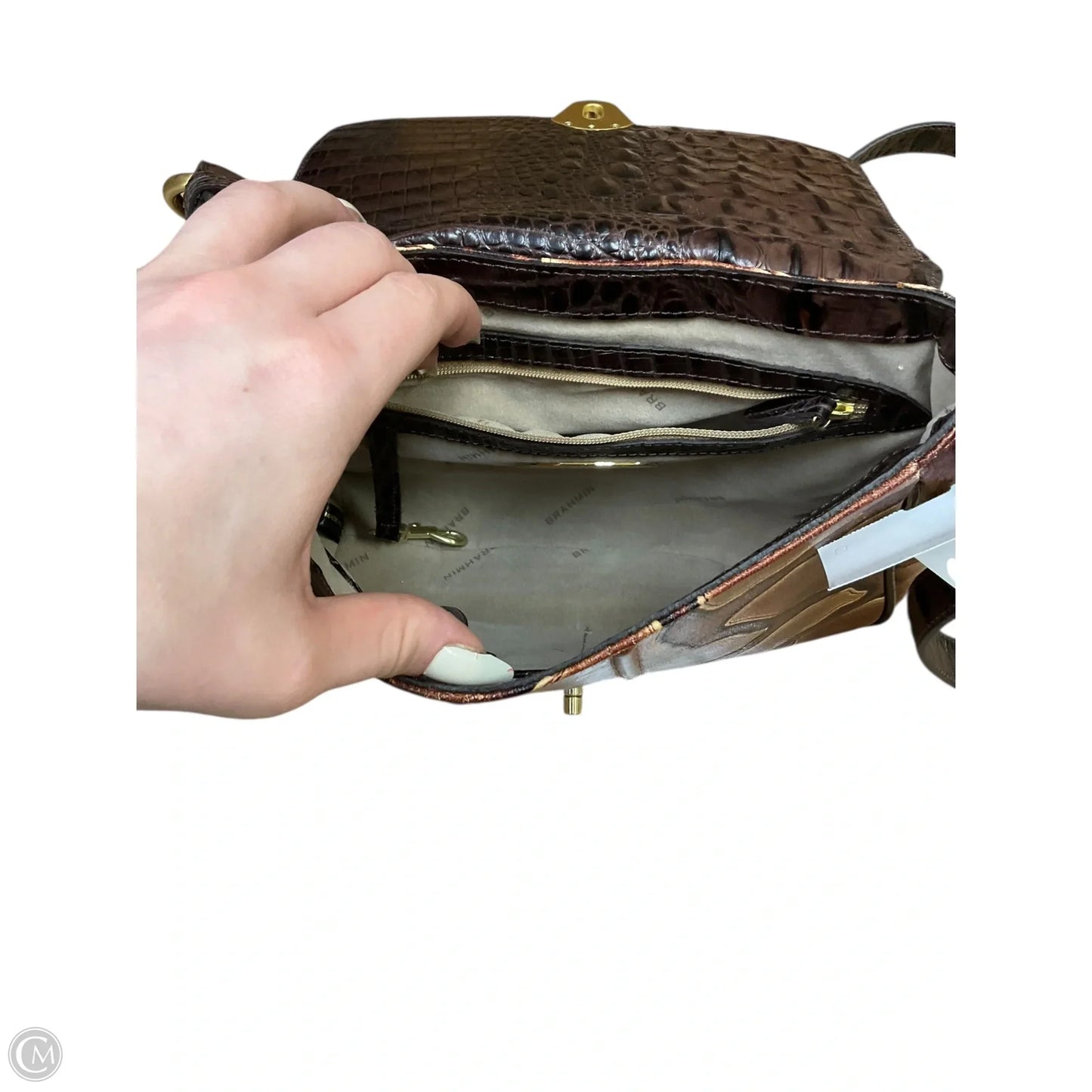 Crossbody Designer By Brahmin, Size: Medium