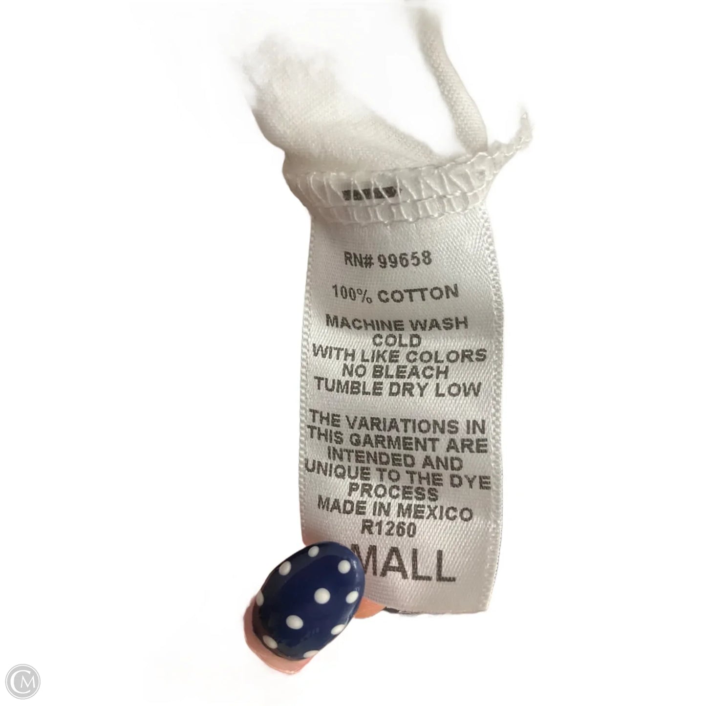 Top Short Sleeve By Disney In White, Size: S