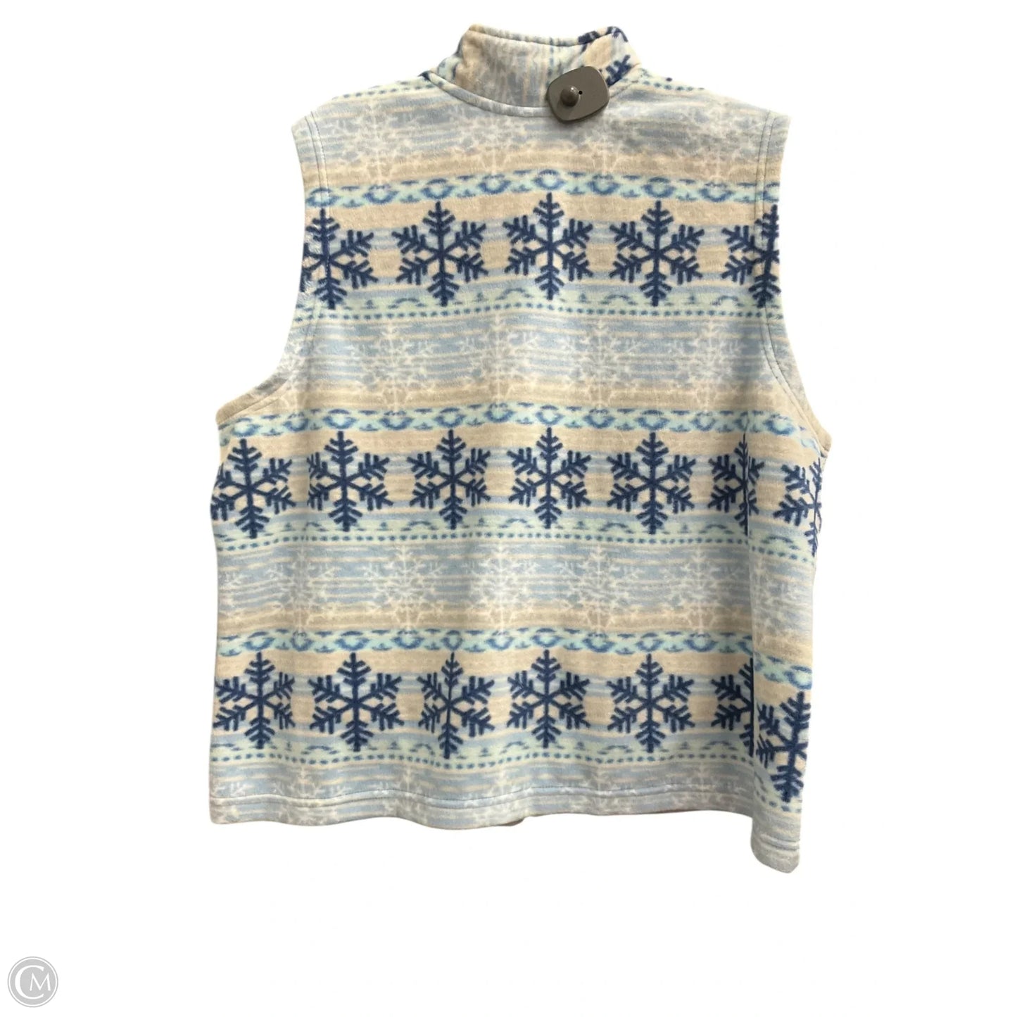 Vest Fleece By Blair In Blue, Size: Xl