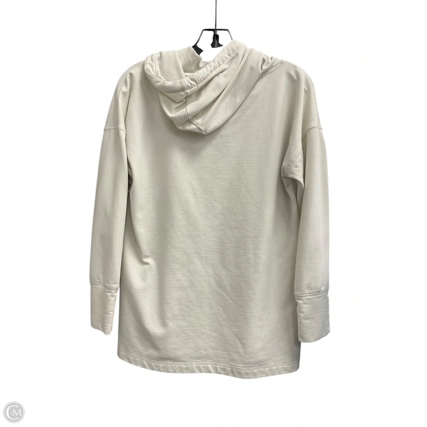 Sweatshirt Hoodie By Talbots In White, Size: M