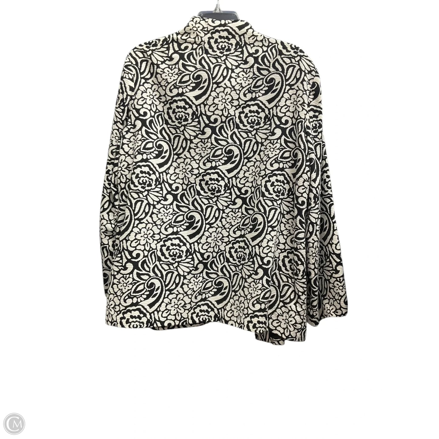 Cardigan By Chicos In Floral Print, Size: Xl