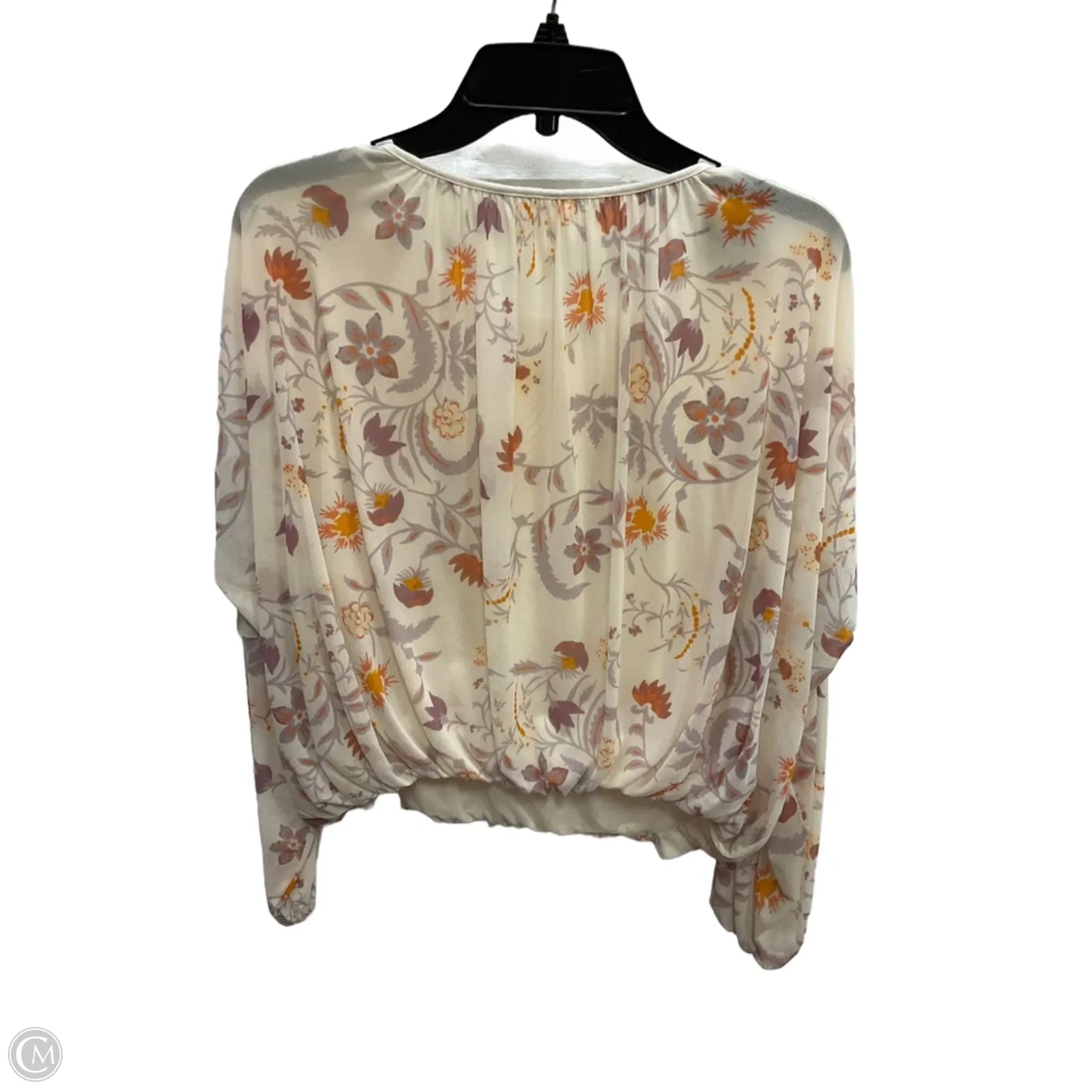 Top Long Sleeve By Free People In Floral Print, Size: Xs