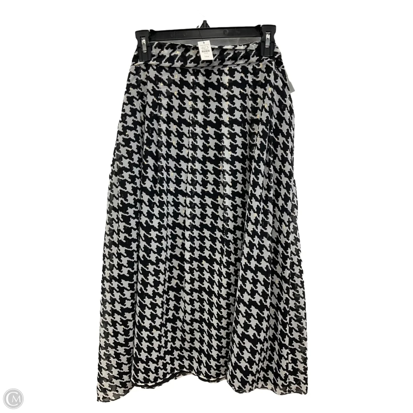 Skirt Maxi By Talbots In Black & White, Size: 14