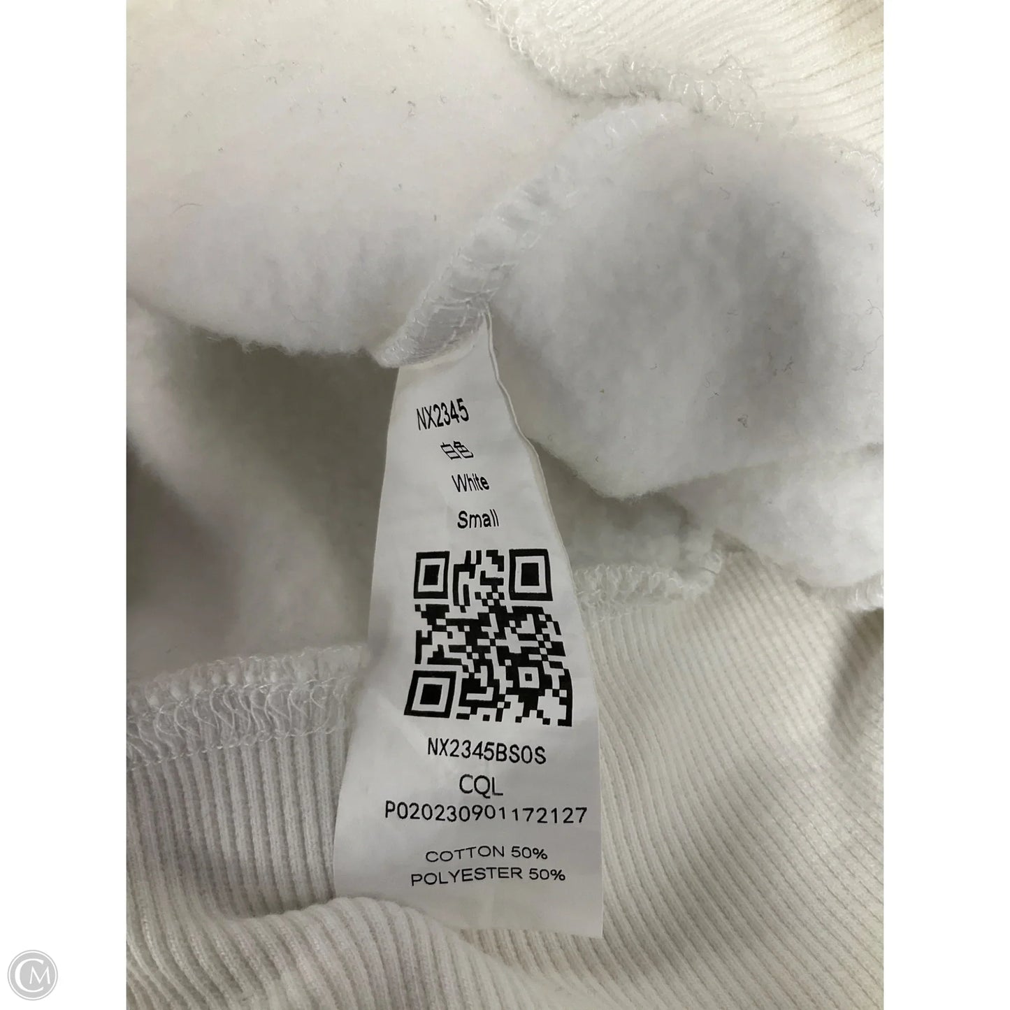 Athletic Sweatshirt Crewneck By Cmf In White, Size: S