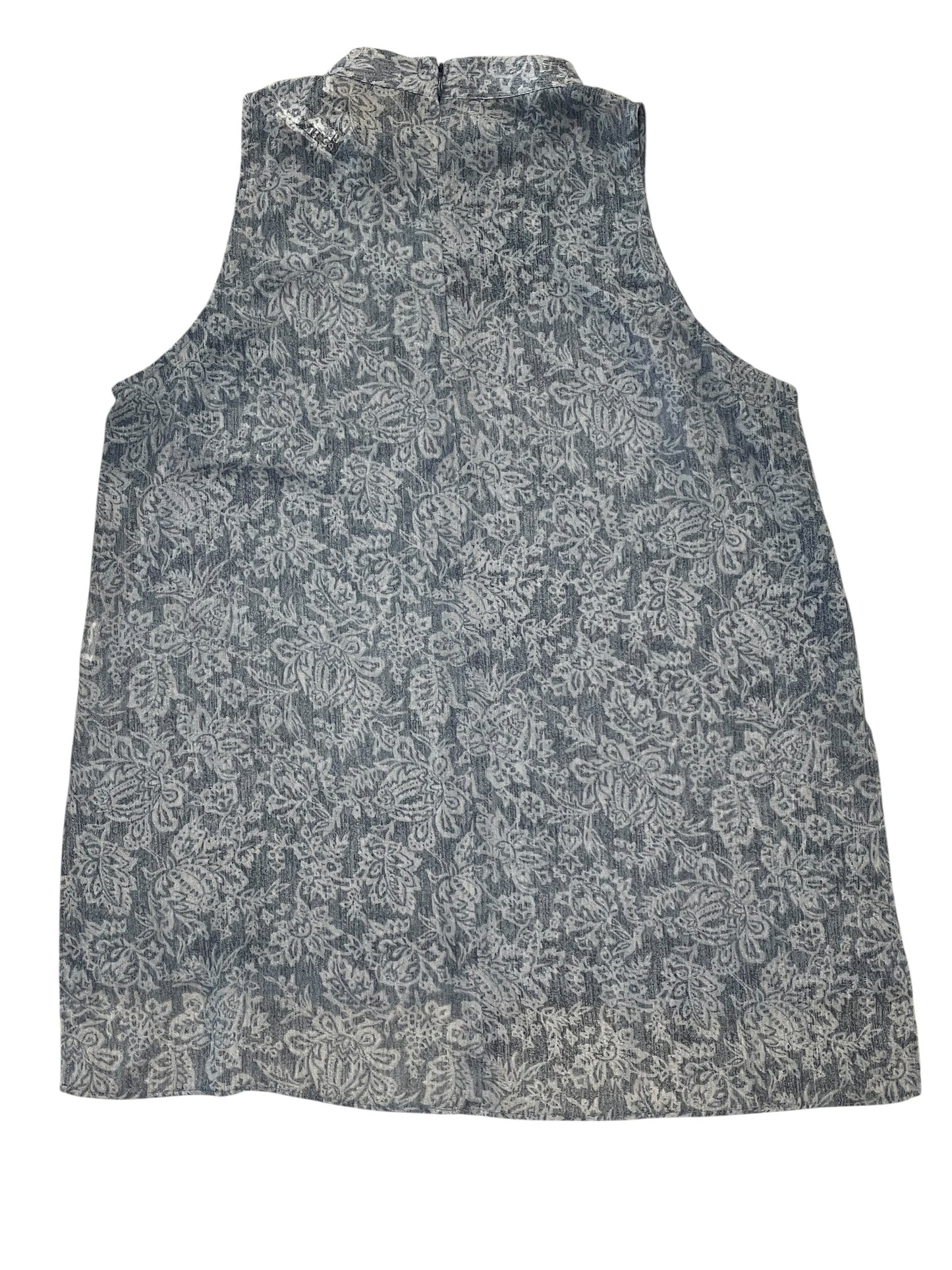 Top Sleeveless By Michael By Michael Kors In Blue, Size:Xl