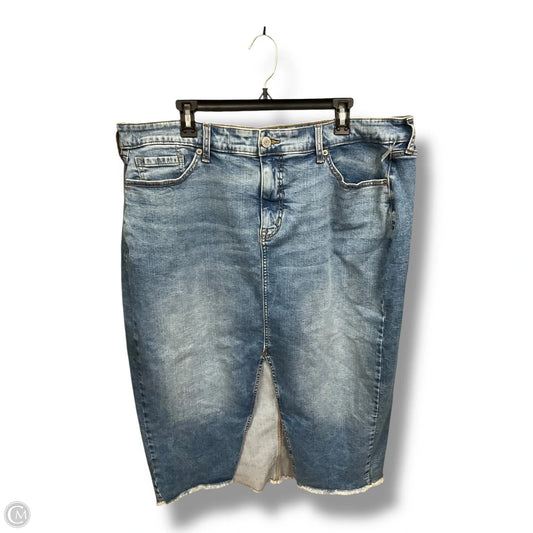 Skirt Maxi By Torrid In Blue Denim, Size: 2x