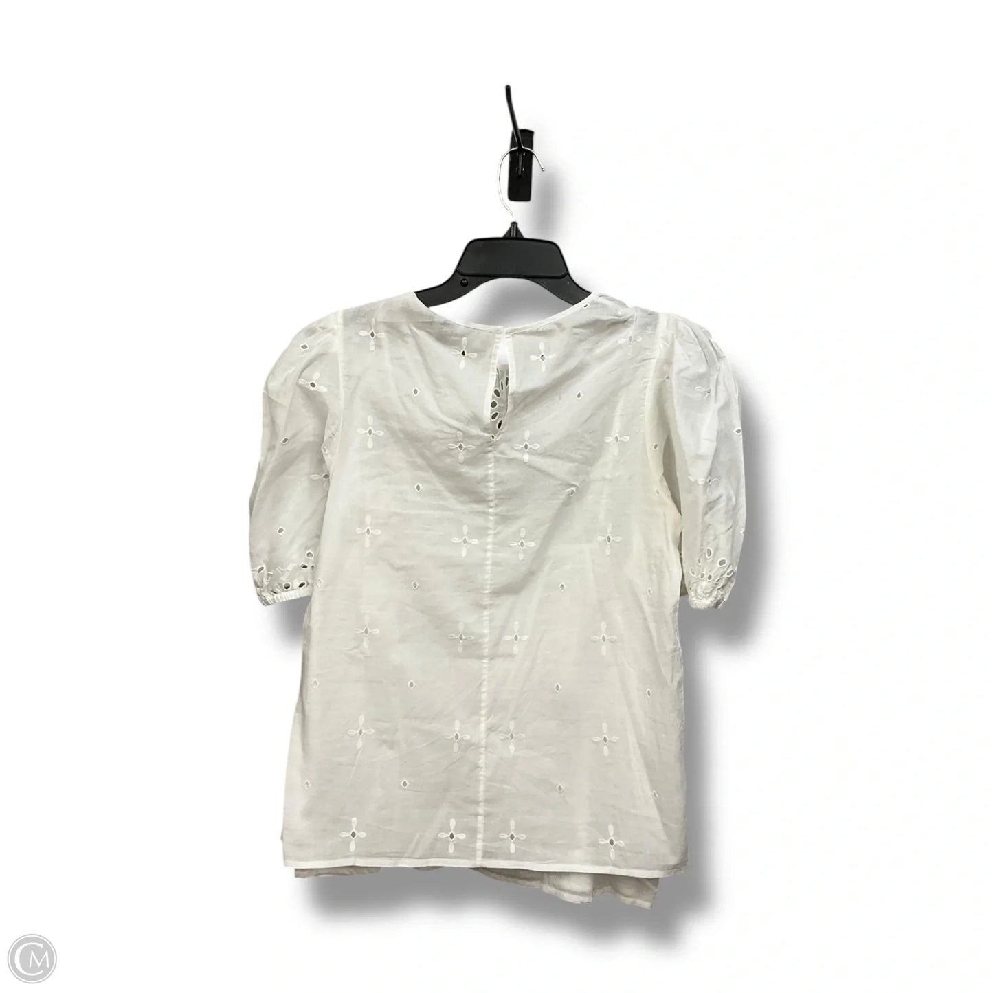 Top Short Sleeve By Express In White, Size: S