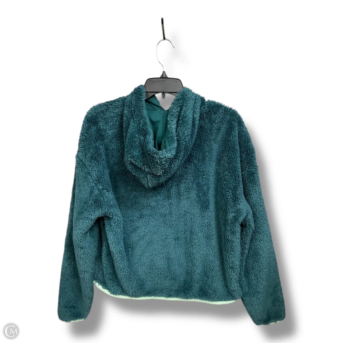 Athletic Top Long Sleeve Hoodie By Nike Apparel In Green, Size: S