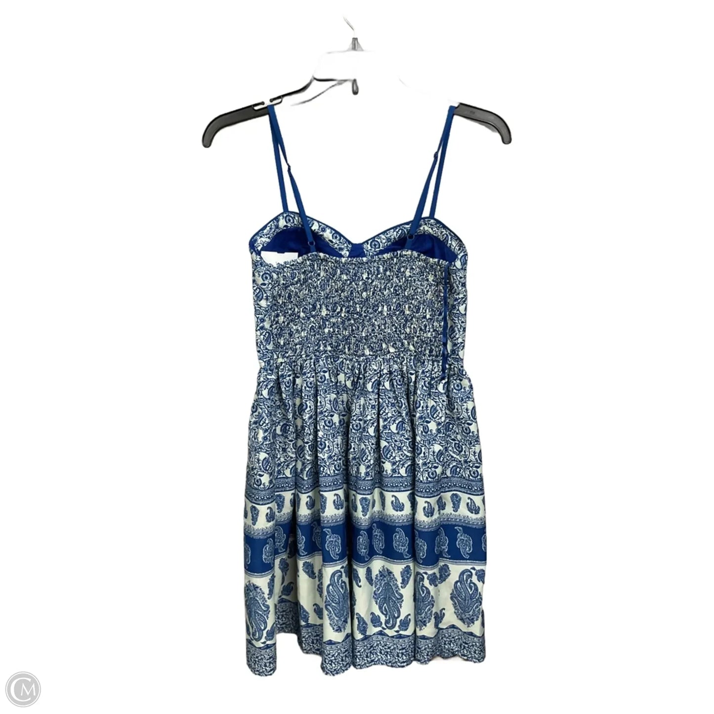 Dress Casual Short By Band Of Gypsies In Blue & White, Size: S